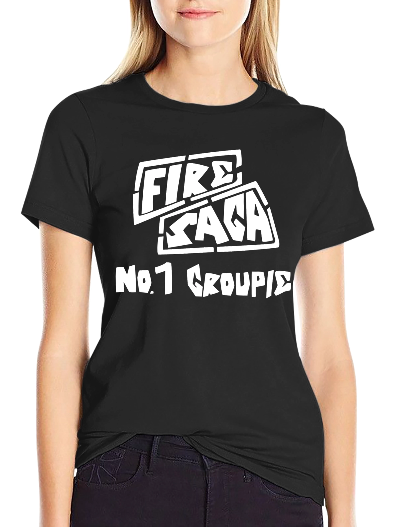 Fire Saga No. 1 Groupie T-Shirt - Black