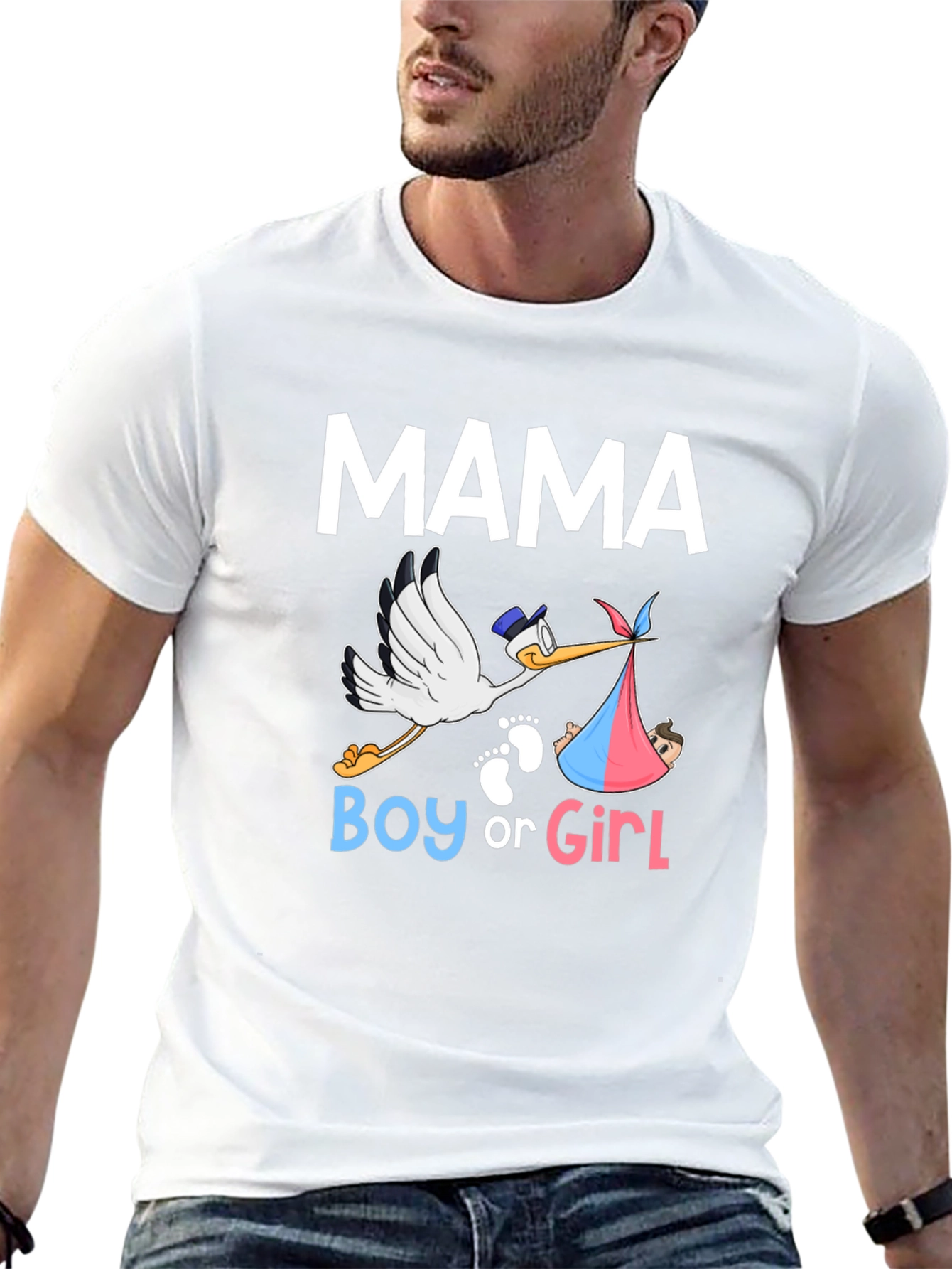 Mama Boy or Girl Gender Reveal T-Shirt