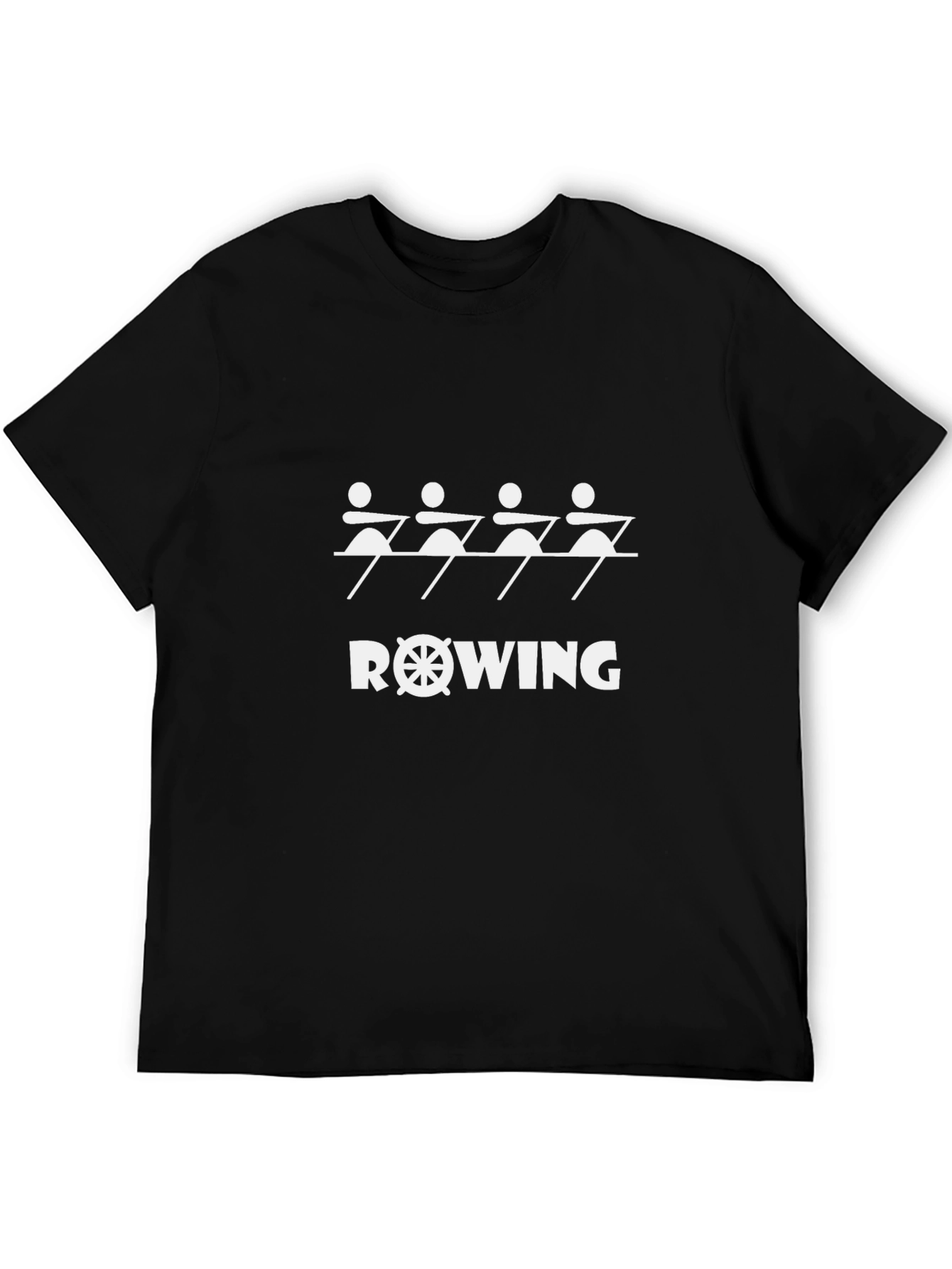 Rowing Team Black T-Shirt