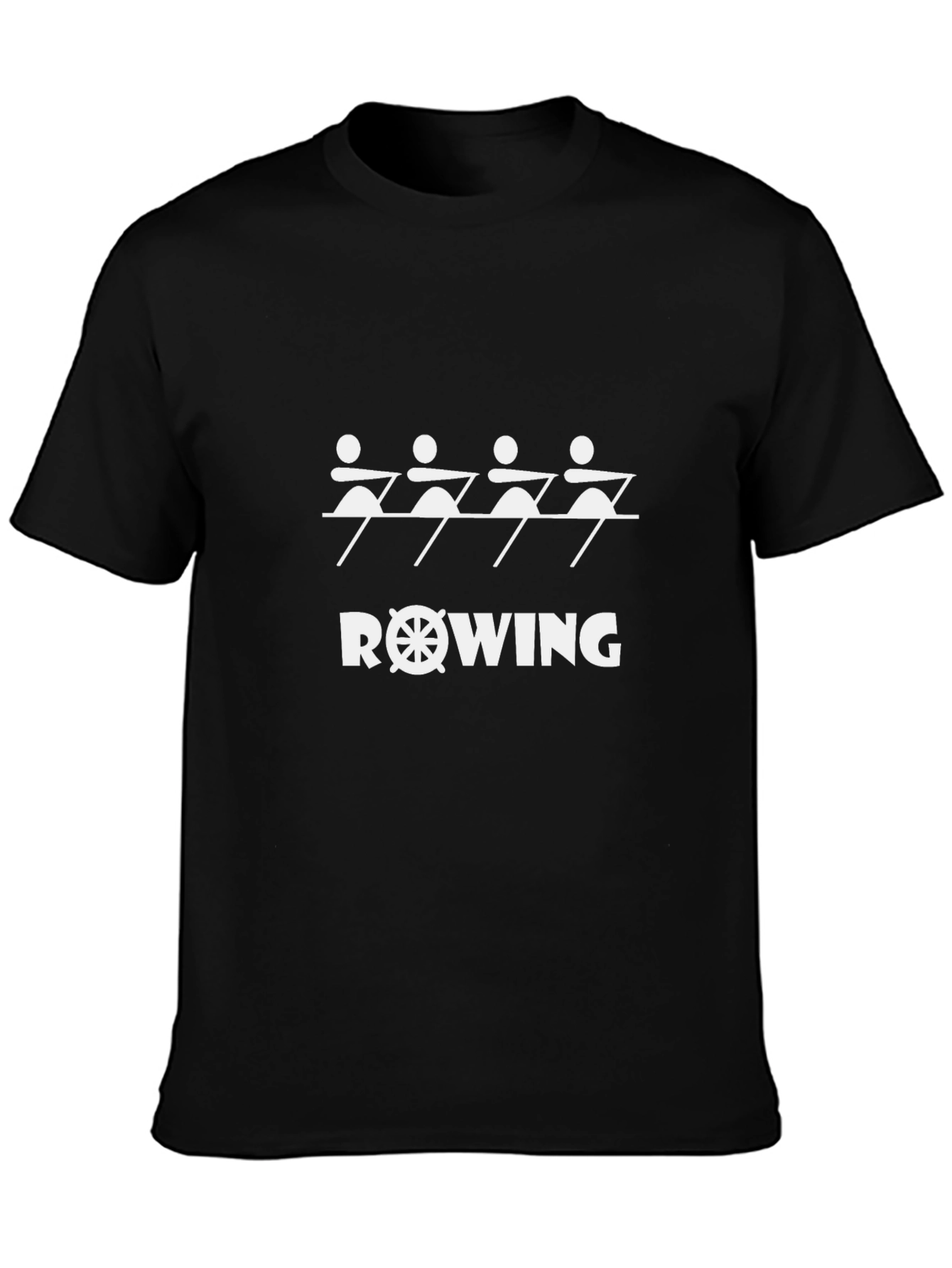 Rowing Team Black T-Shirt