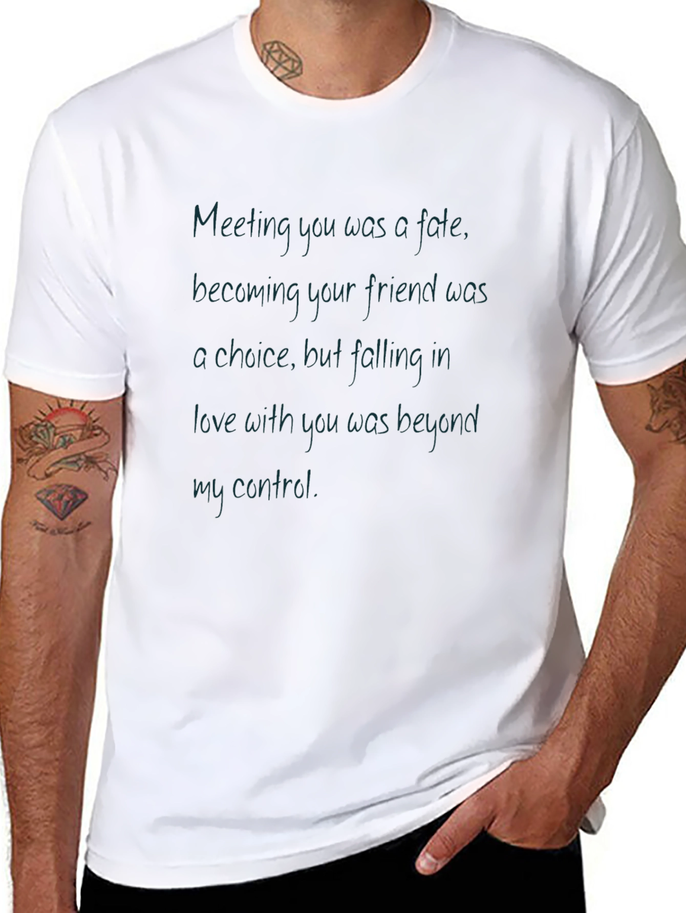 Fate & Friendship Black Graphic Tee