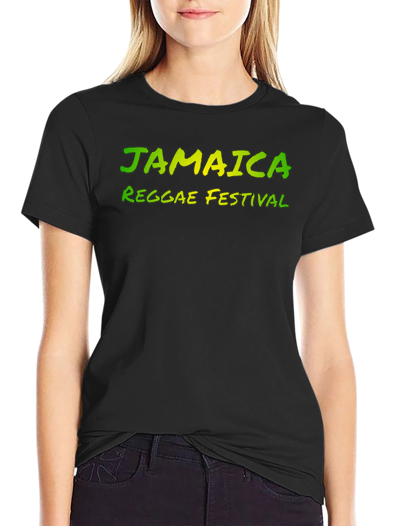 Jamaica Reggae Festival Black T-Shirt