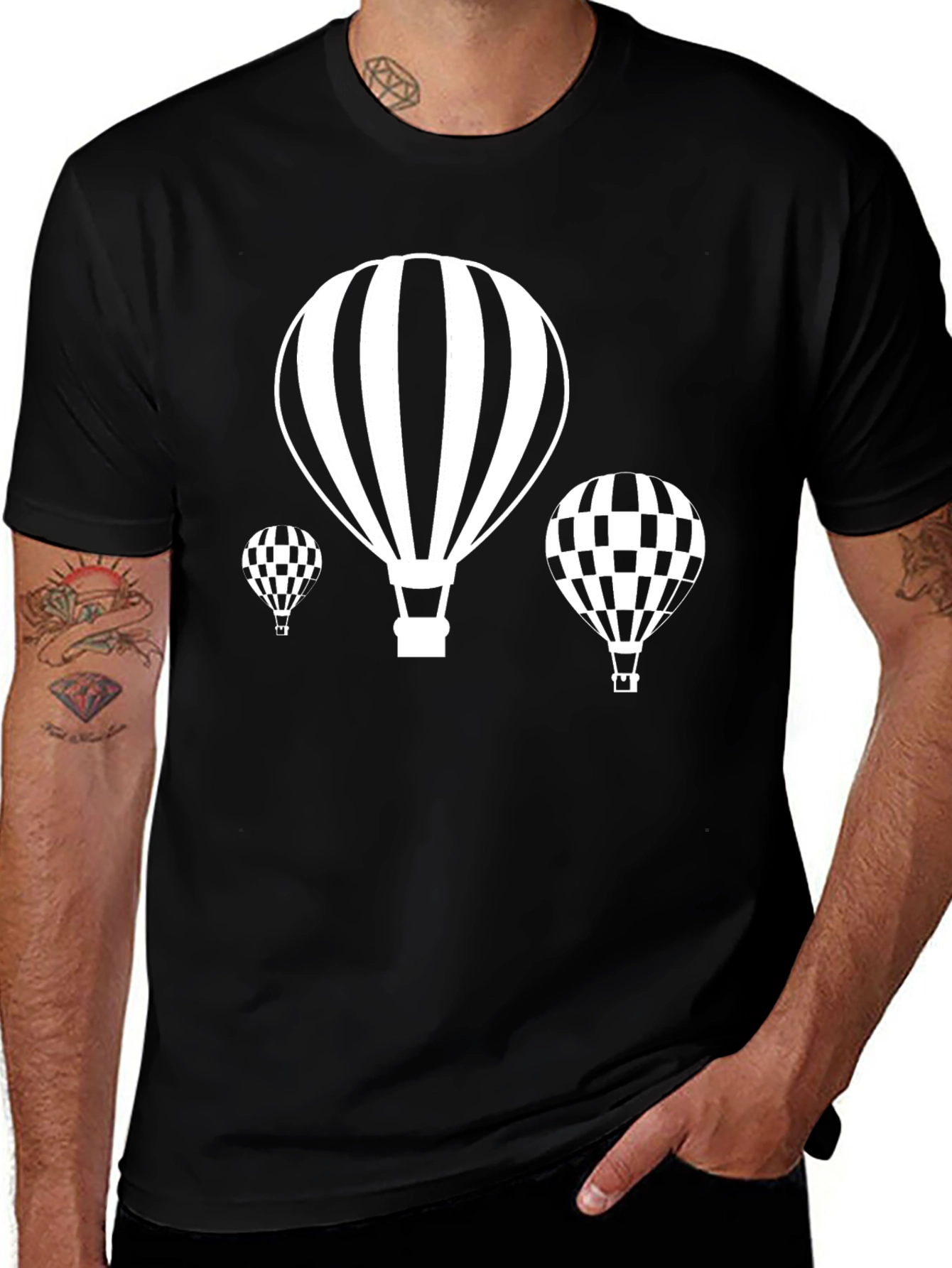 Hot Air Balloon T-Shirt - Stylish Graphic Tee