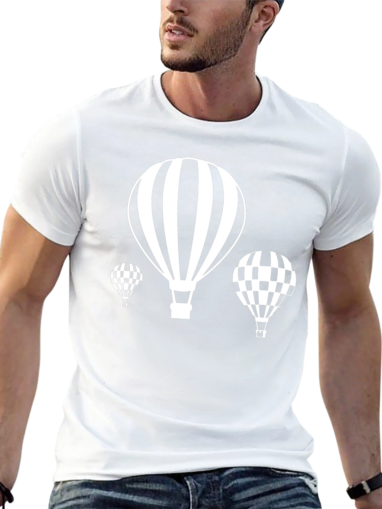 Hot Air Balloon T-Shirt - Stylish Graphic Tee