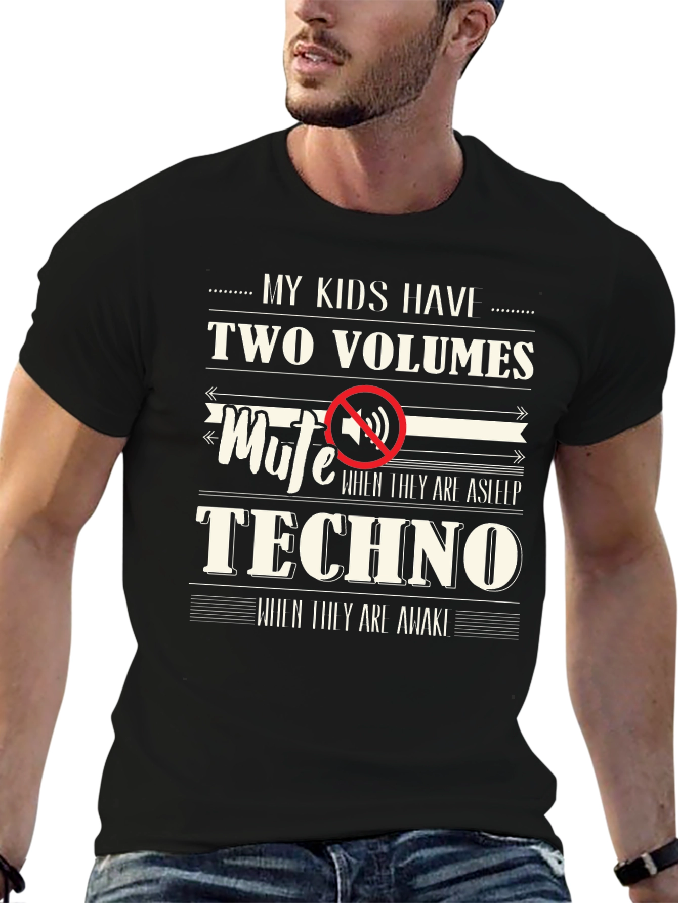 Funny My Kids Have Two Volumes T-Shirt