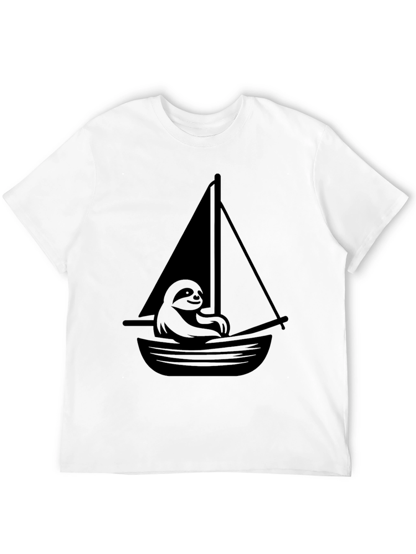 Sloth on a Sailboat Graphic T-Shirt
