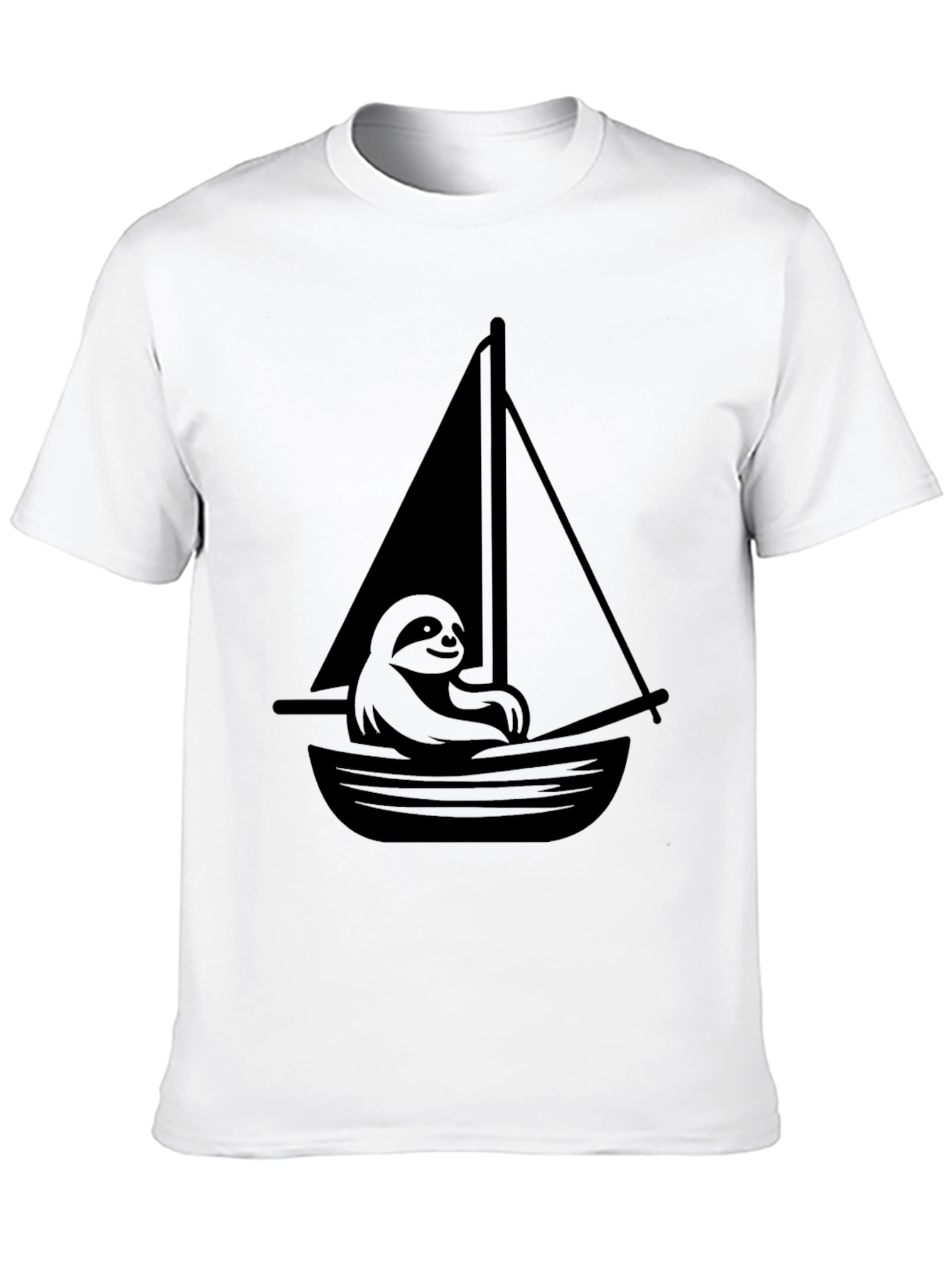 Sloth on a Sailboat Graphic T-Shirt
