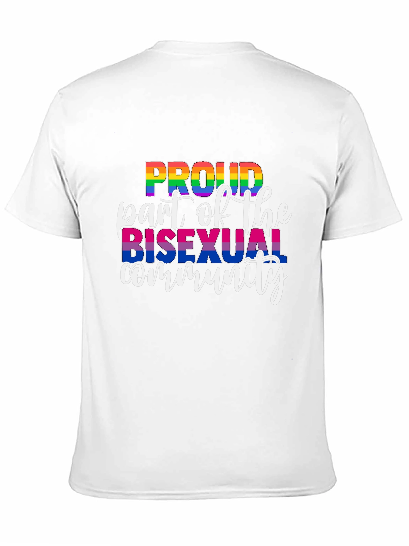 Proud Bisexual Community Black T-Shirt