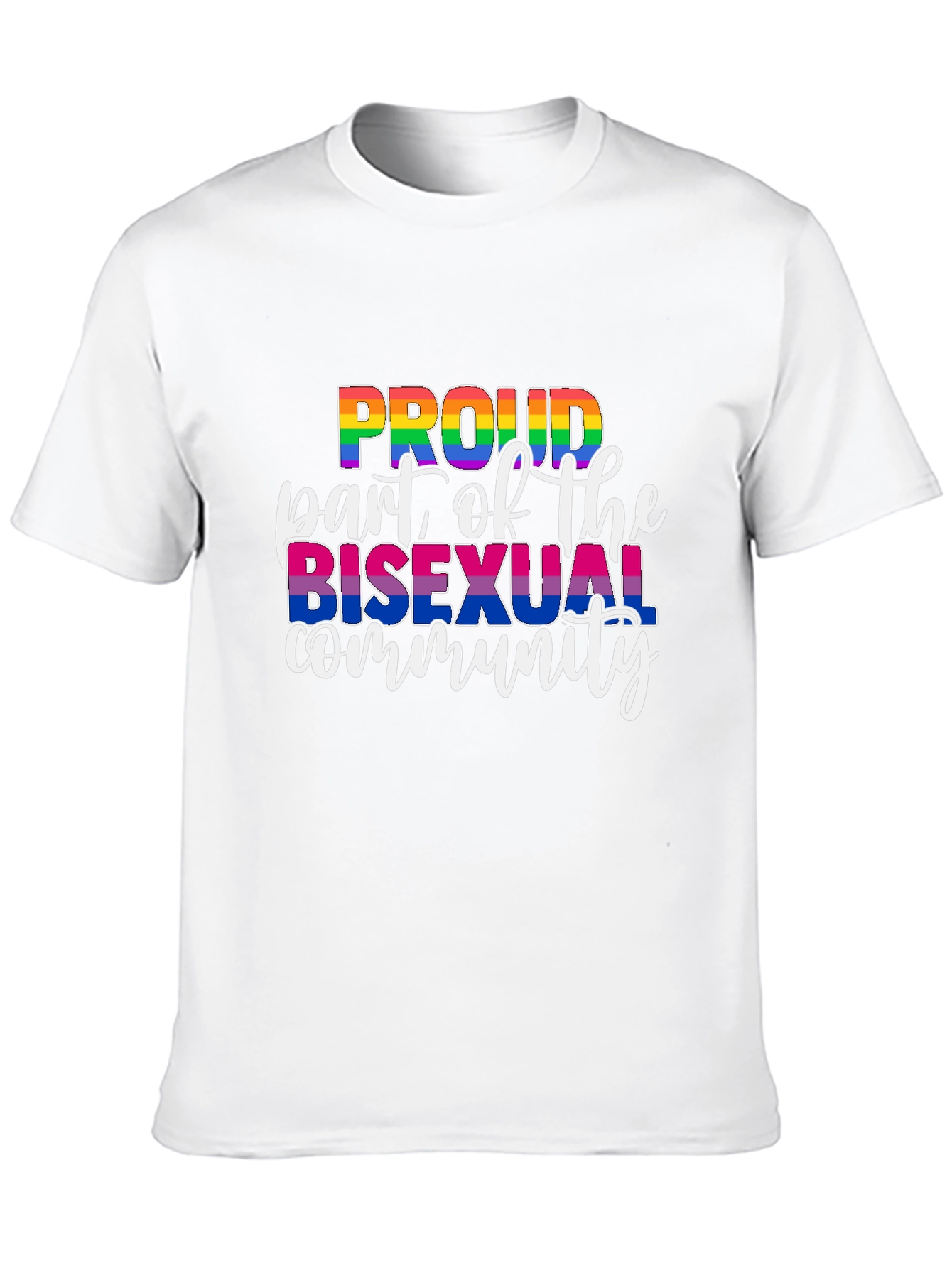 Proud Bisexual Community Black T-Shirt