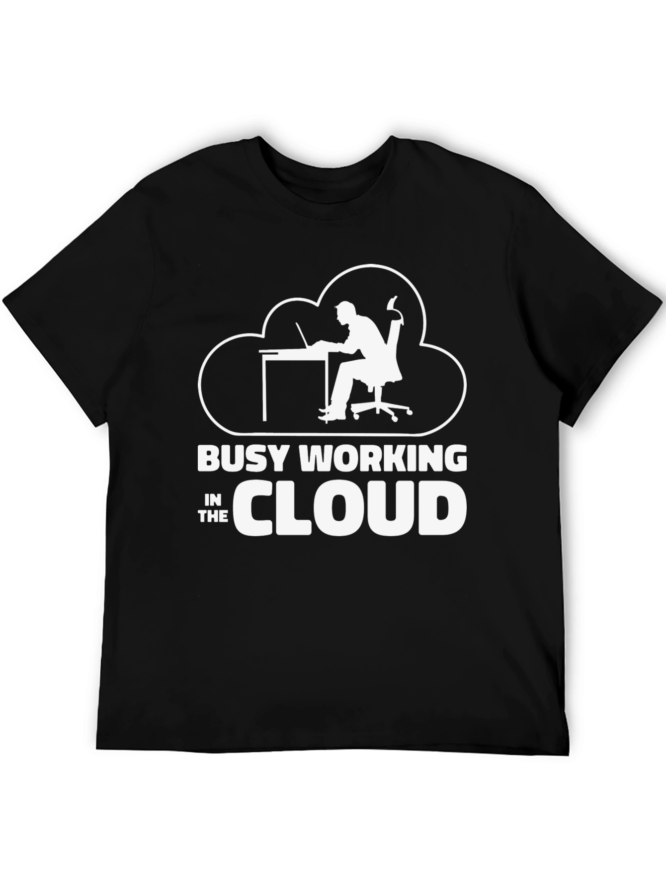 Busy Working in the Cloud T-Shirt Programmer Gift