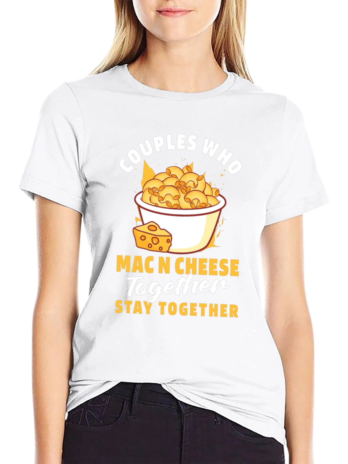 Couples Who Mac N Cheese Together Stay Together T-Shirt