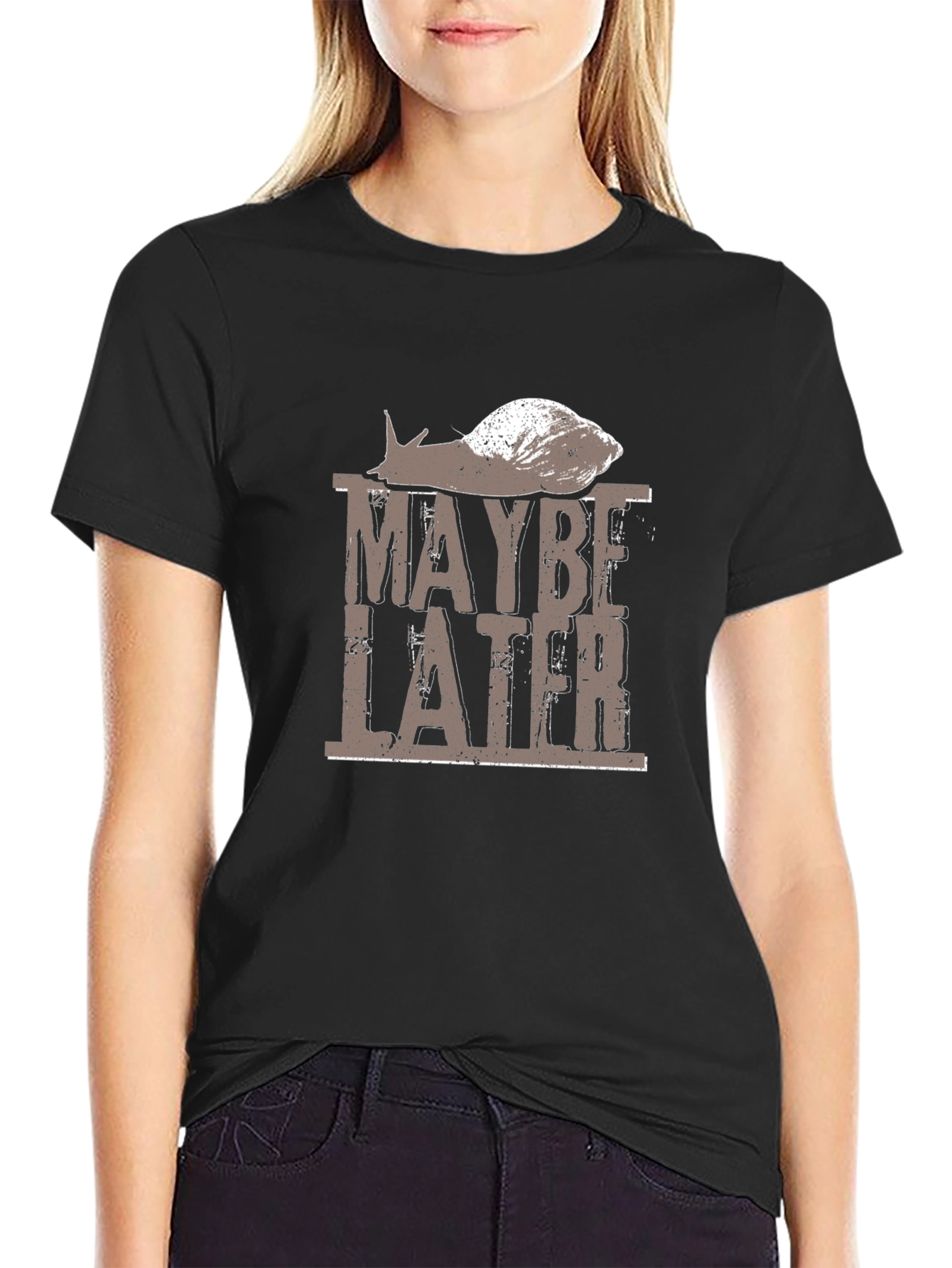 Maybe Later Snail Graphic T-Shirt