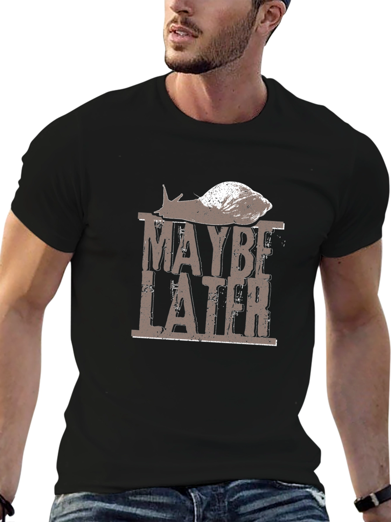 Maybe Later Snail Graphic T-Shirt
