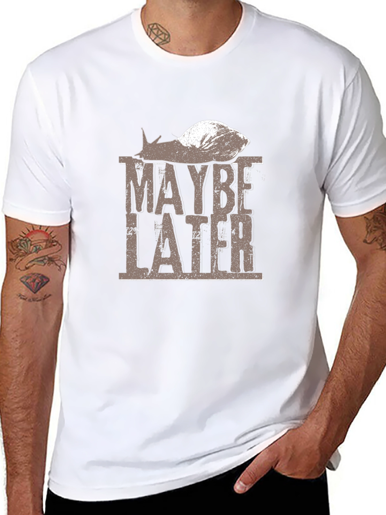 Maybe Later Snail Graphic T-Shirt