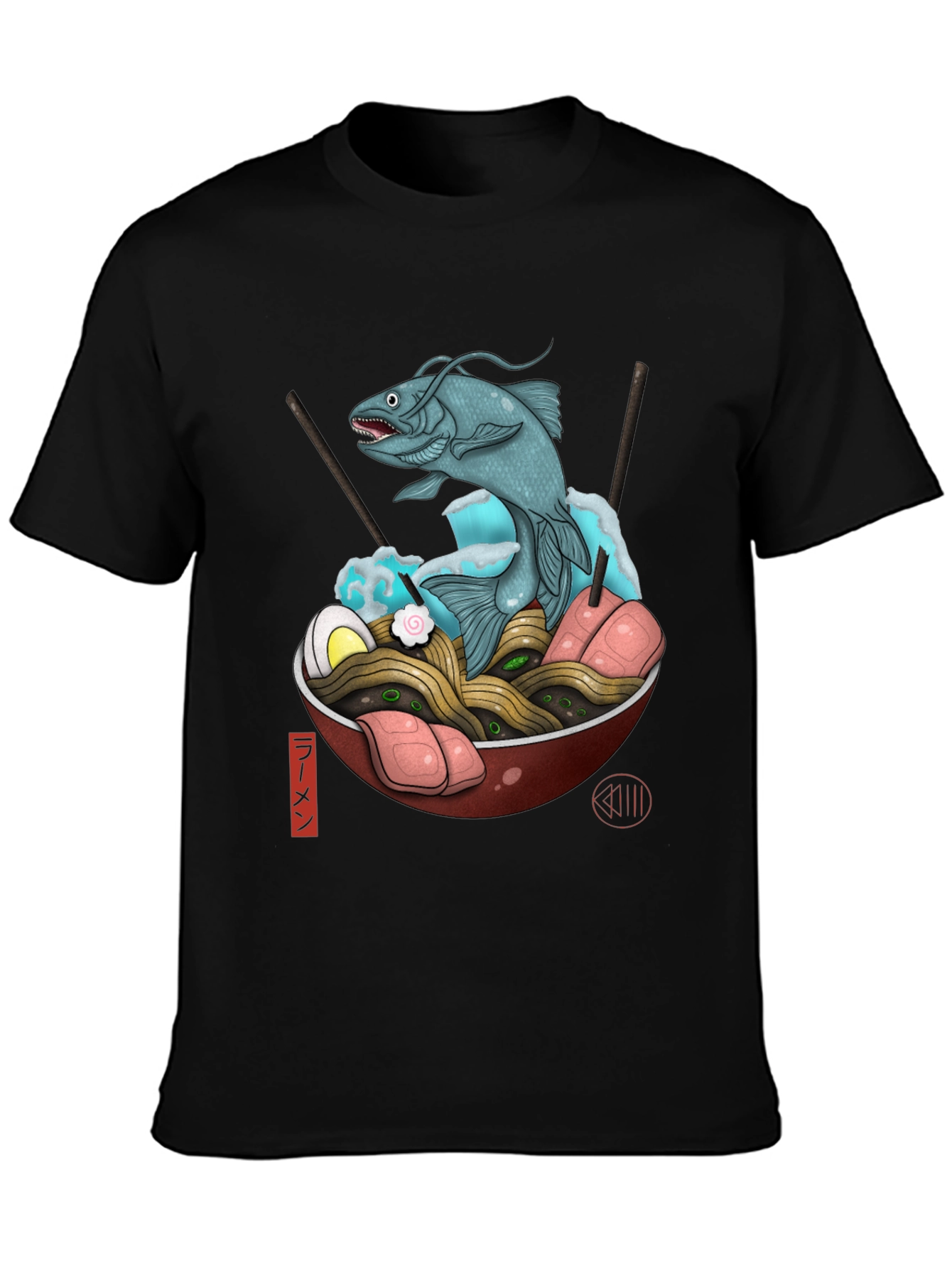 Ramen Bowl T-Shirt with Fish