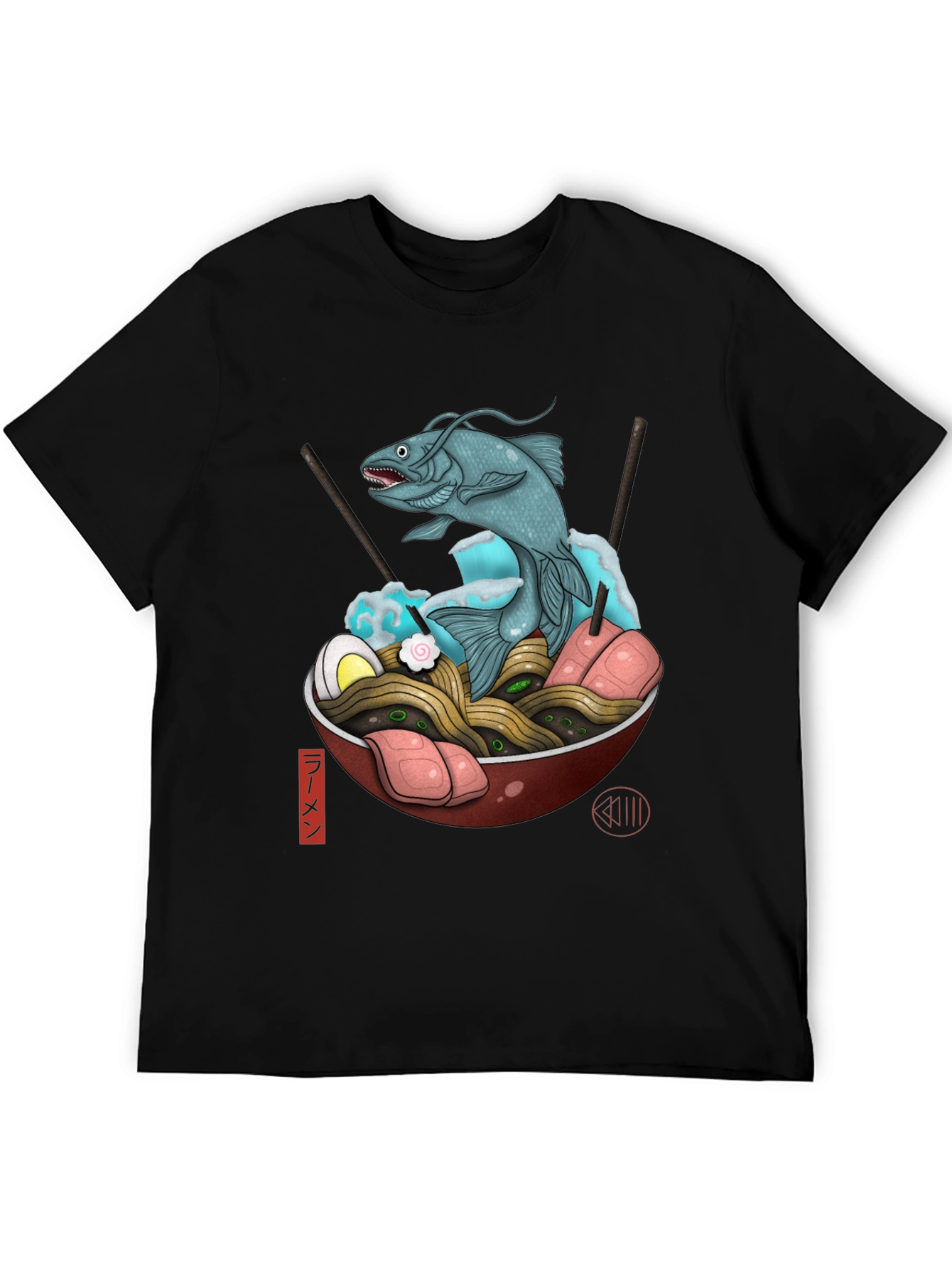 Ramen Bowl T-Shirt with Fish