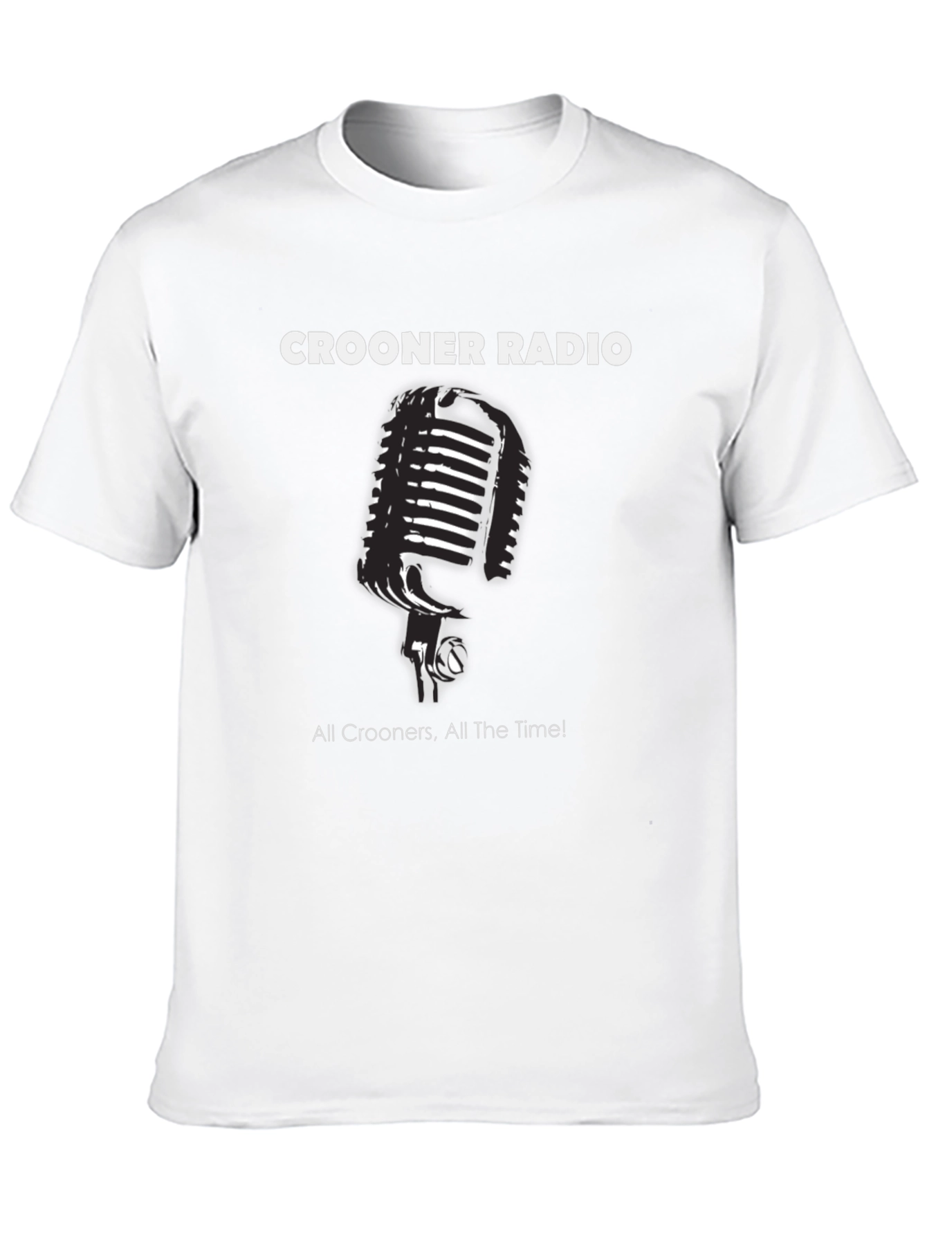 Crooner Radio T-Shirt - Classic Mic Design