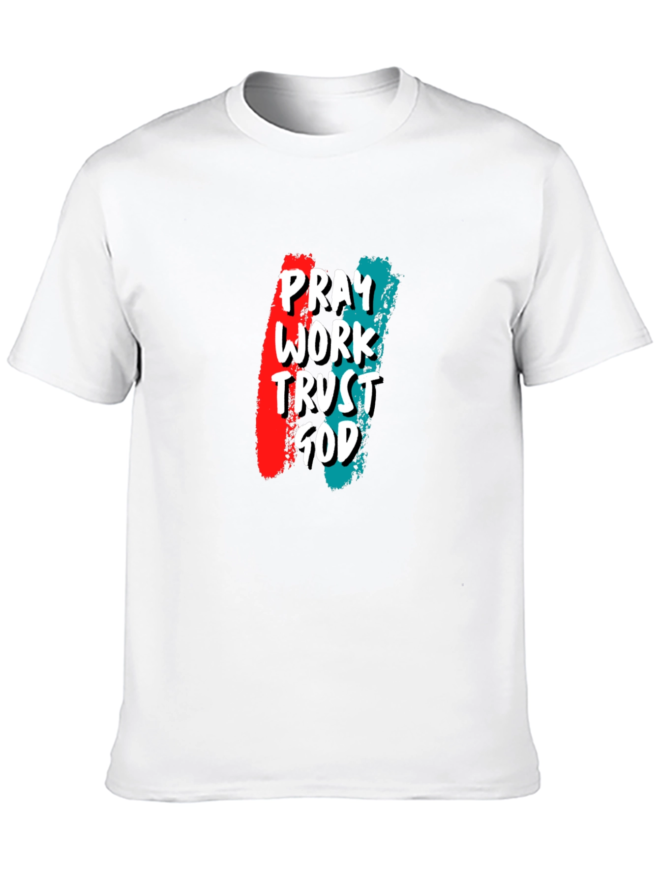 Pray Work Trust God Graphic Tee