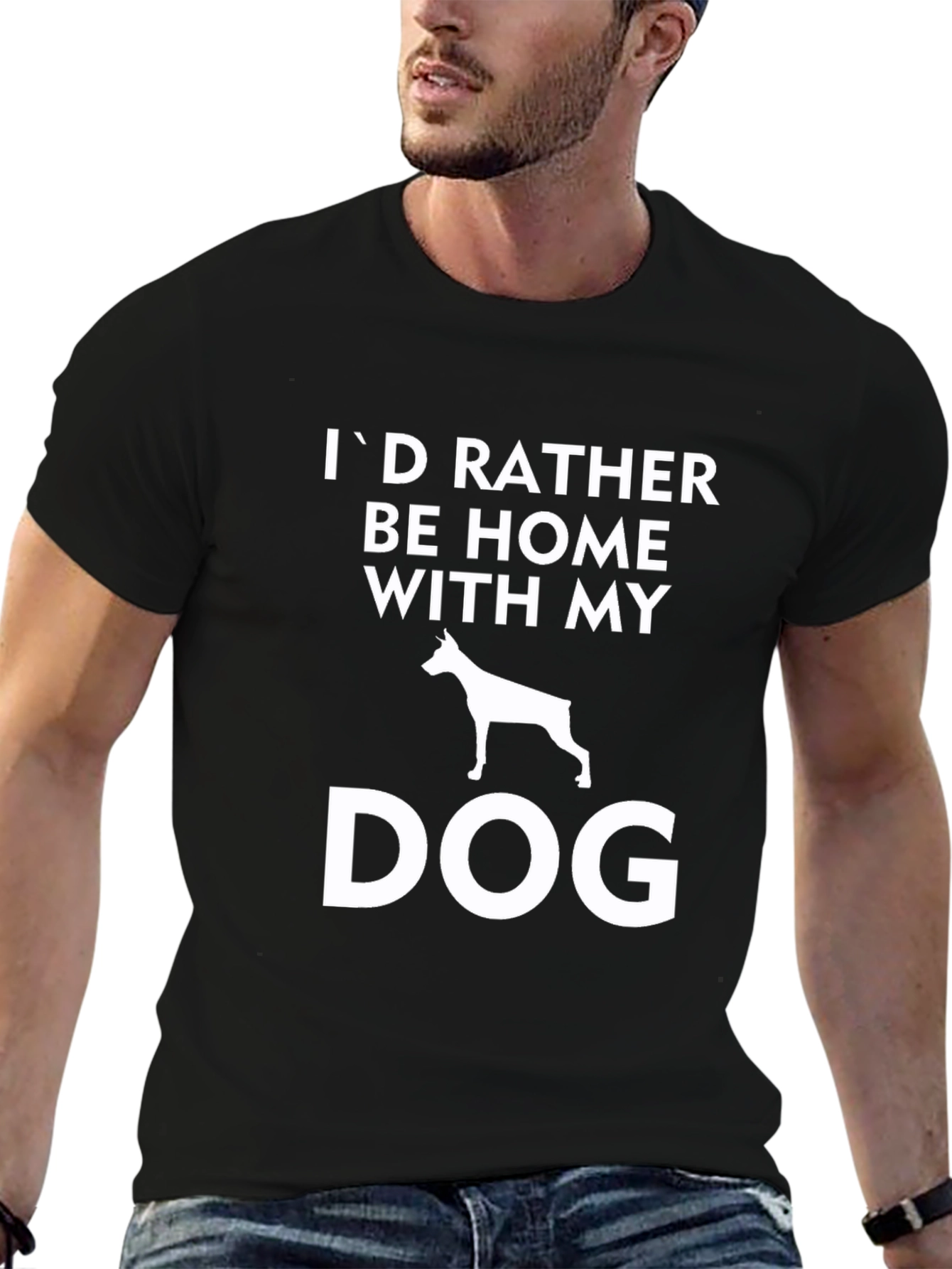 Dog Lover T-Shirt - Home with My Dog