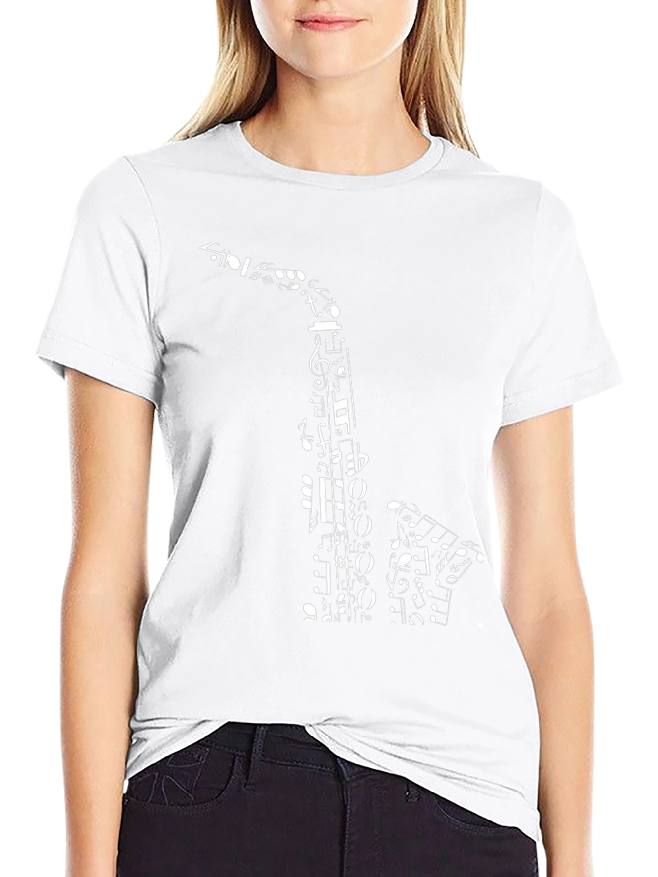 Music Notes Saxophone T-Shirt