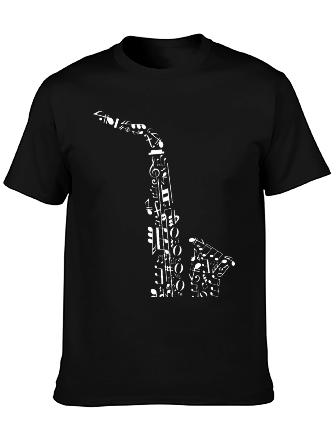 Music Notes Saxophone T-Shirt
