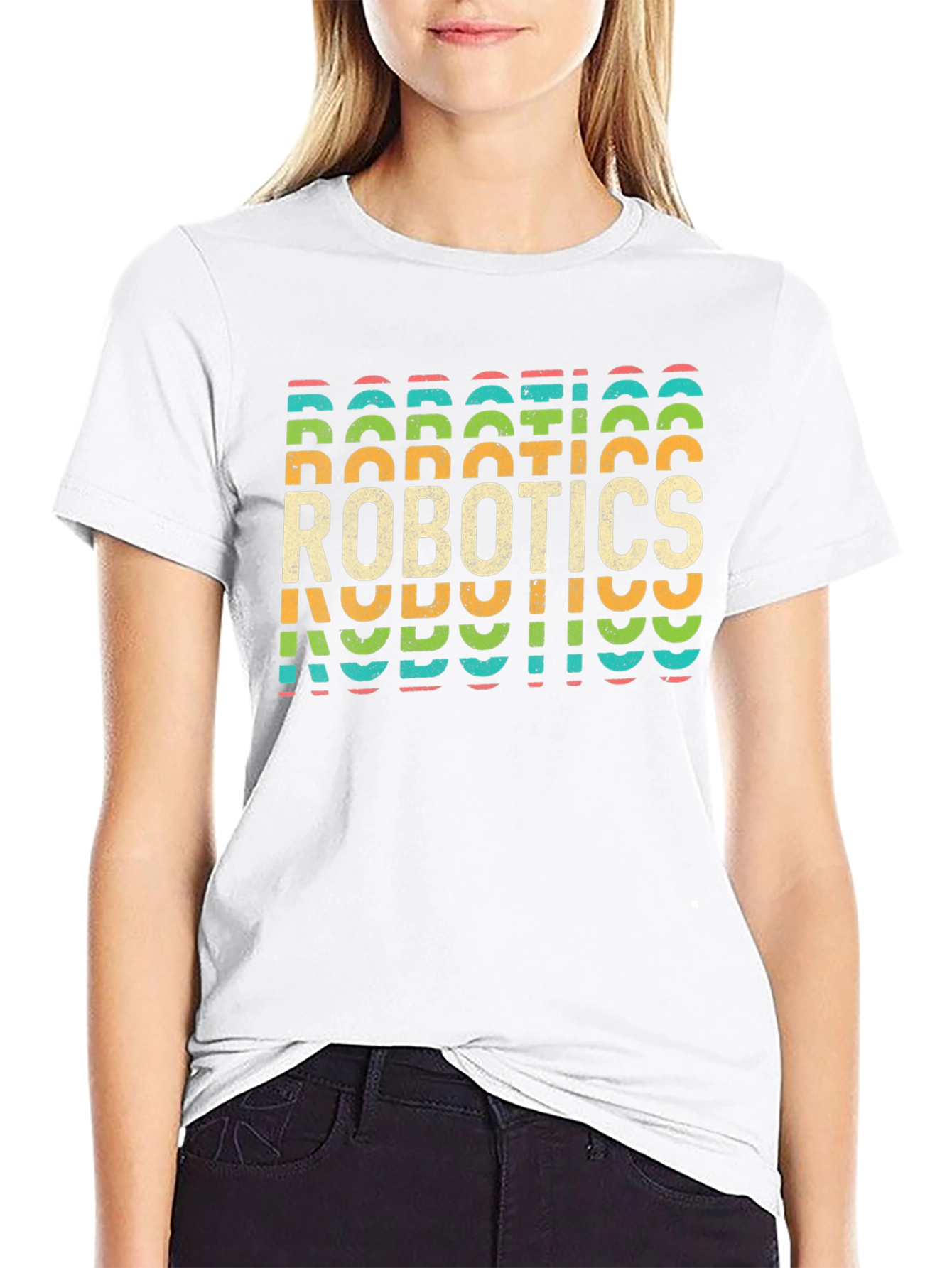 Robotics Retro T-Shirt | Black Cotton Tee