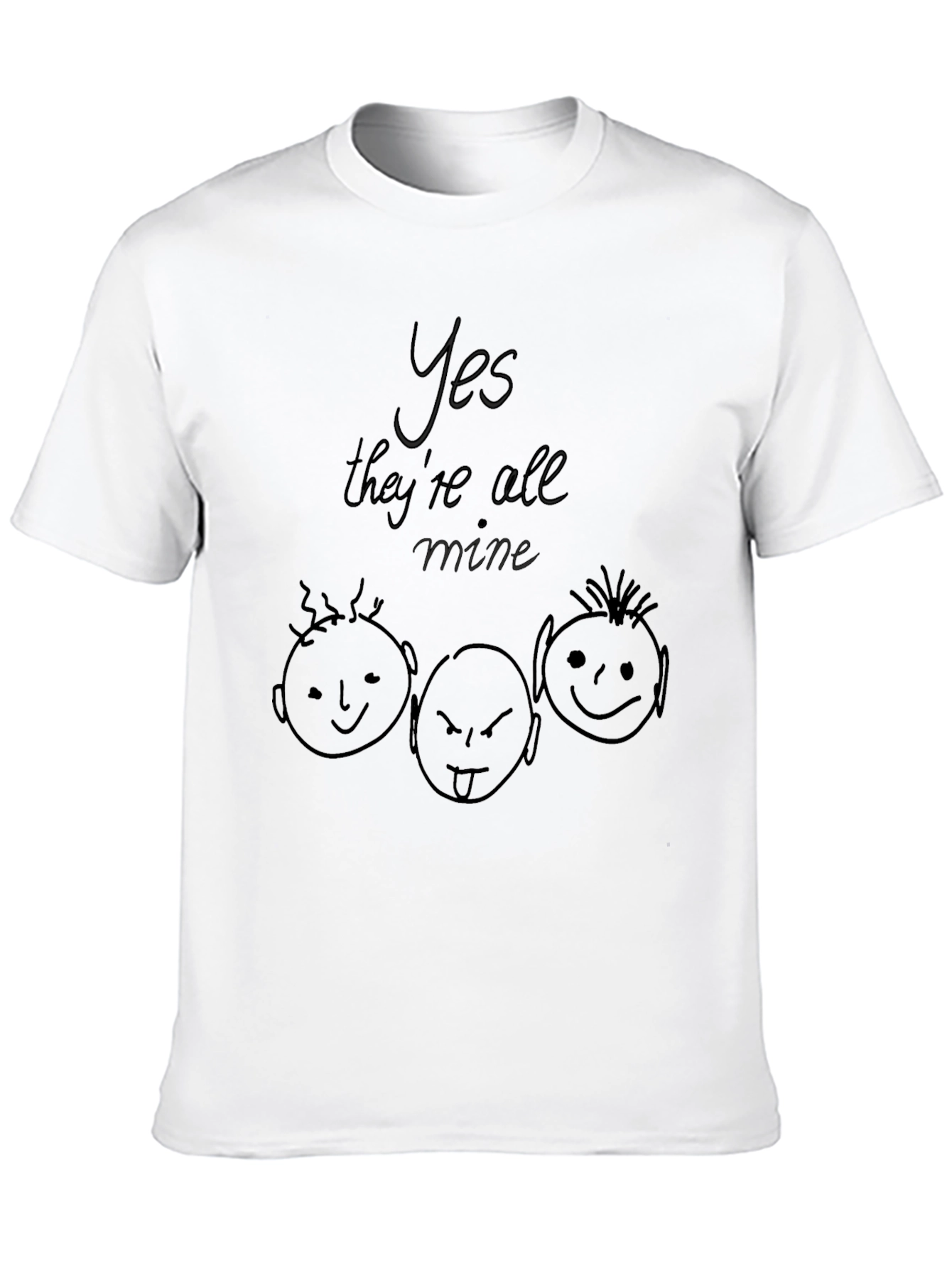 Yes Theyre All Mine T-Shirt - Black Graphic Tee
