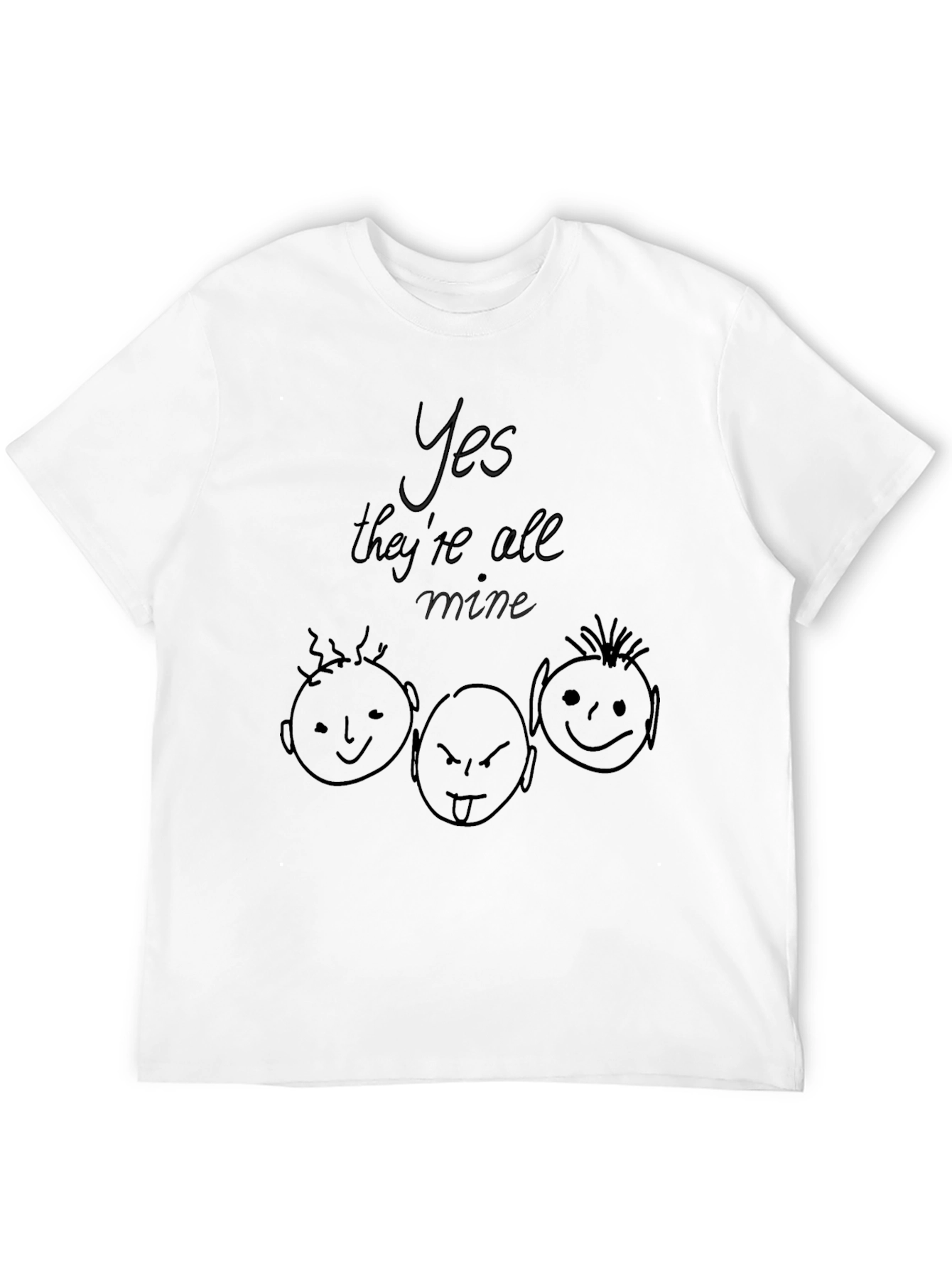 Yes Theyre All Mine T-Shirt - Black Graphic Tee