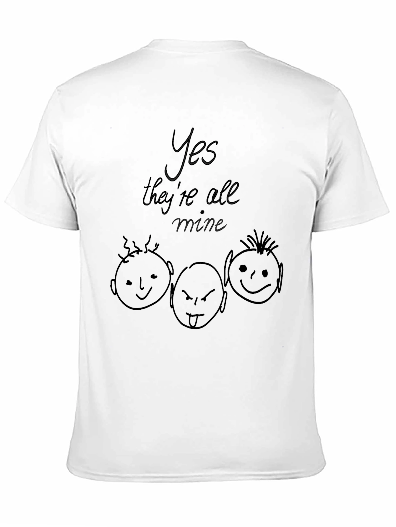 Yes Theyre All Mine T-Shirt - Black Graphic Tee