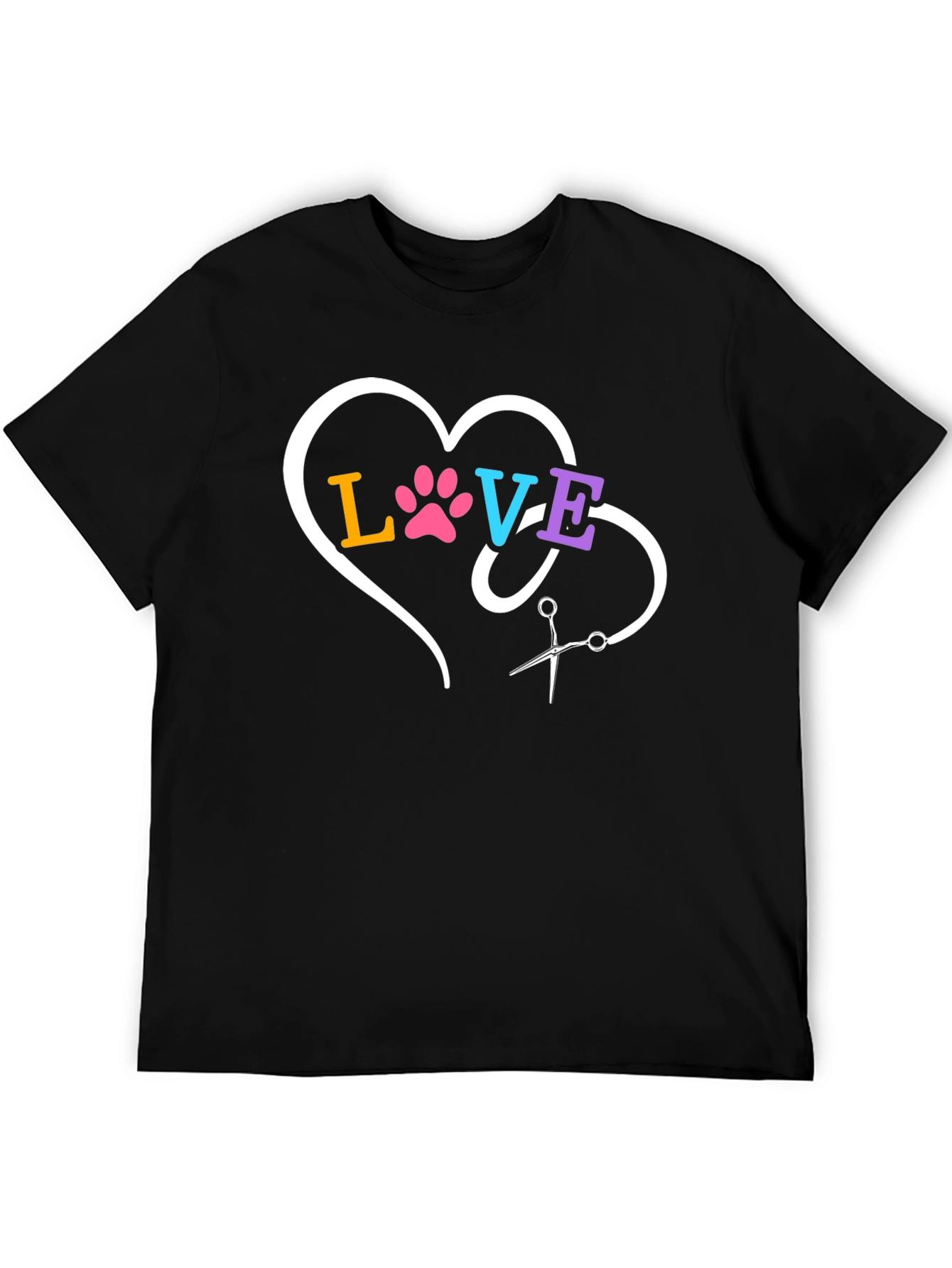 Love Grooming Black T-Shirt