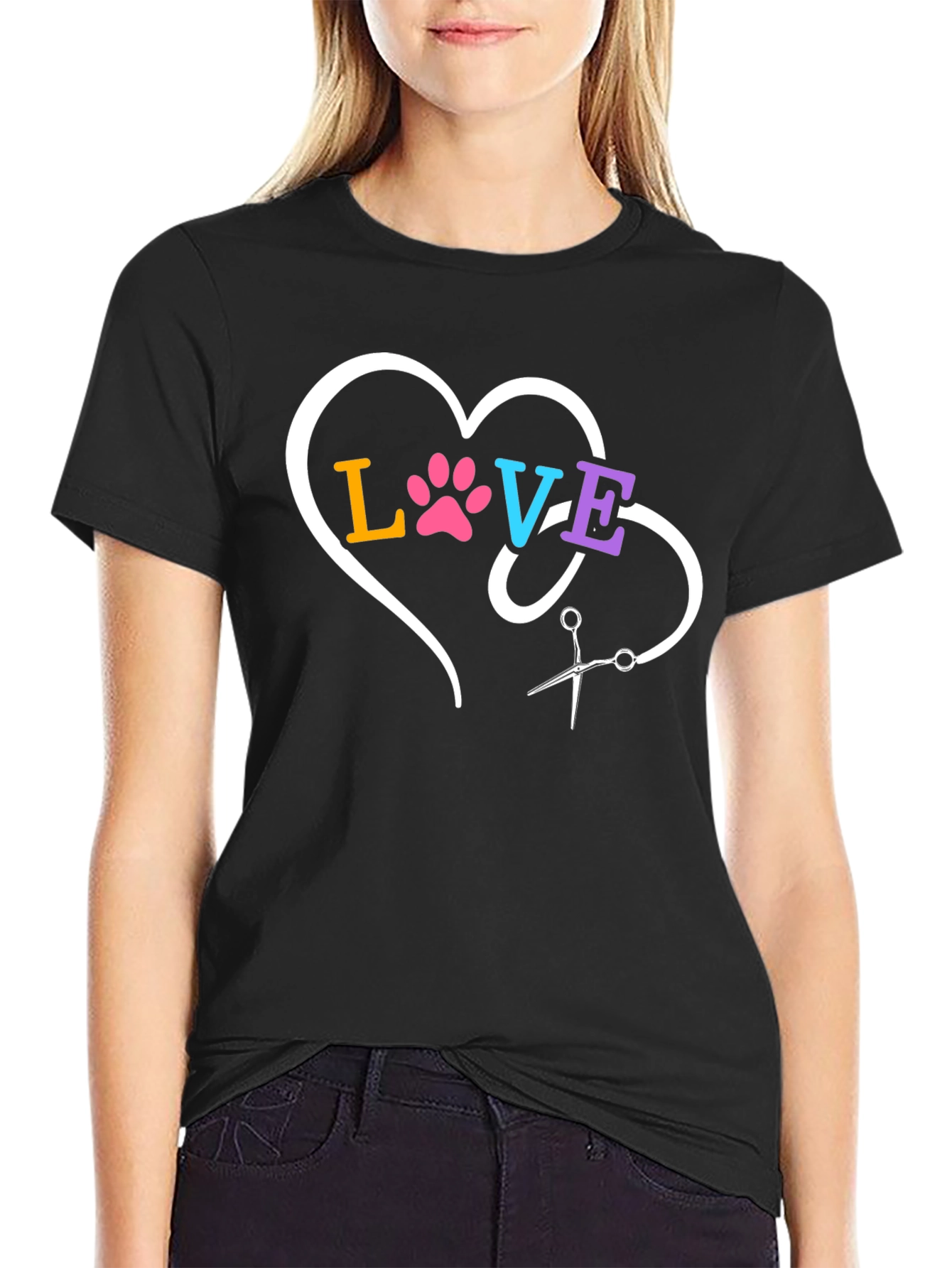 Love Grooming Black T-Shirt