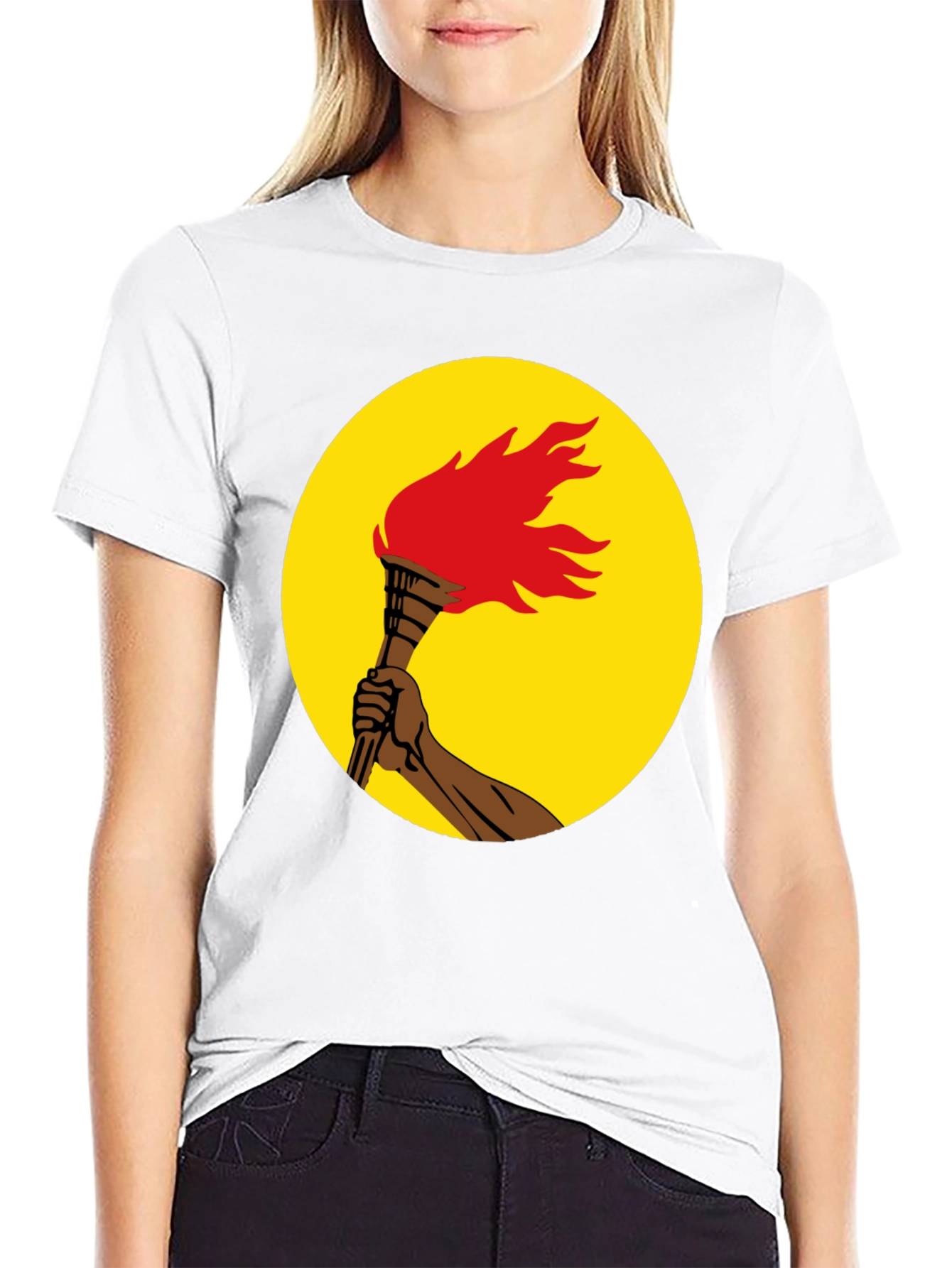 Torch Graphic Tee - Black Unisex T-Shirt