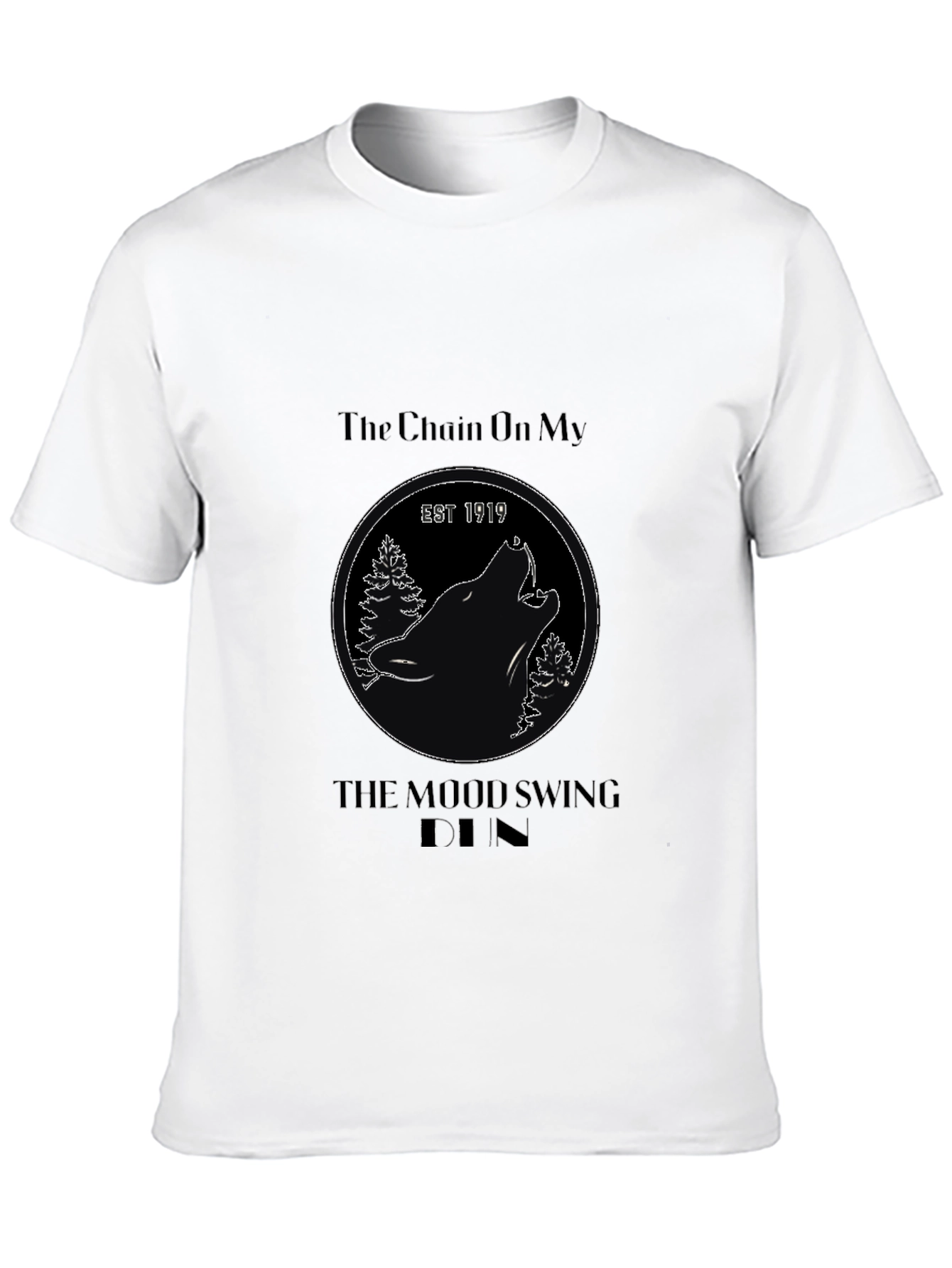 The Chain On My Mood Swing Unisex Black T-Shirt
