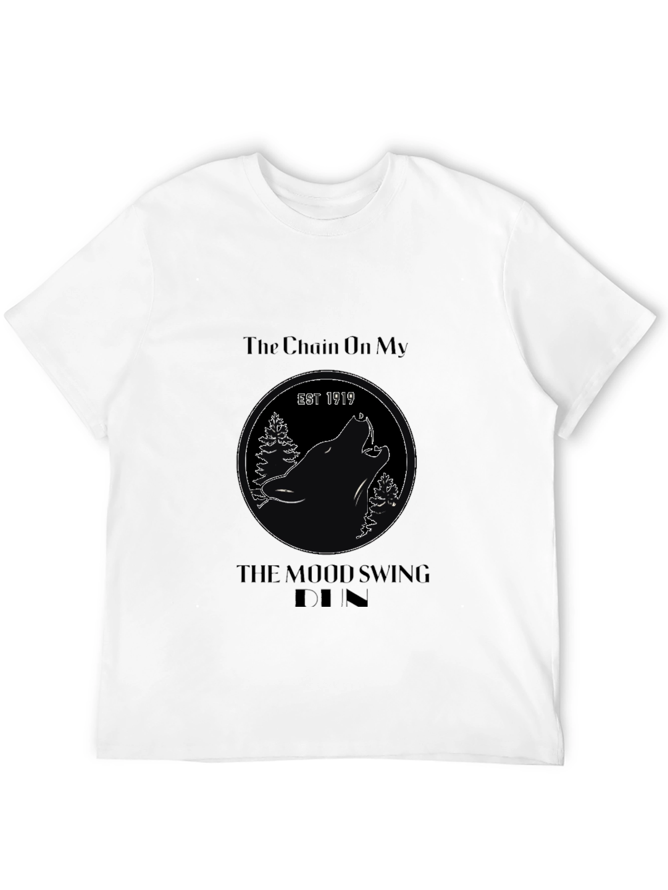 The Chain On My Mood Swing Unisex Black T-Shirt