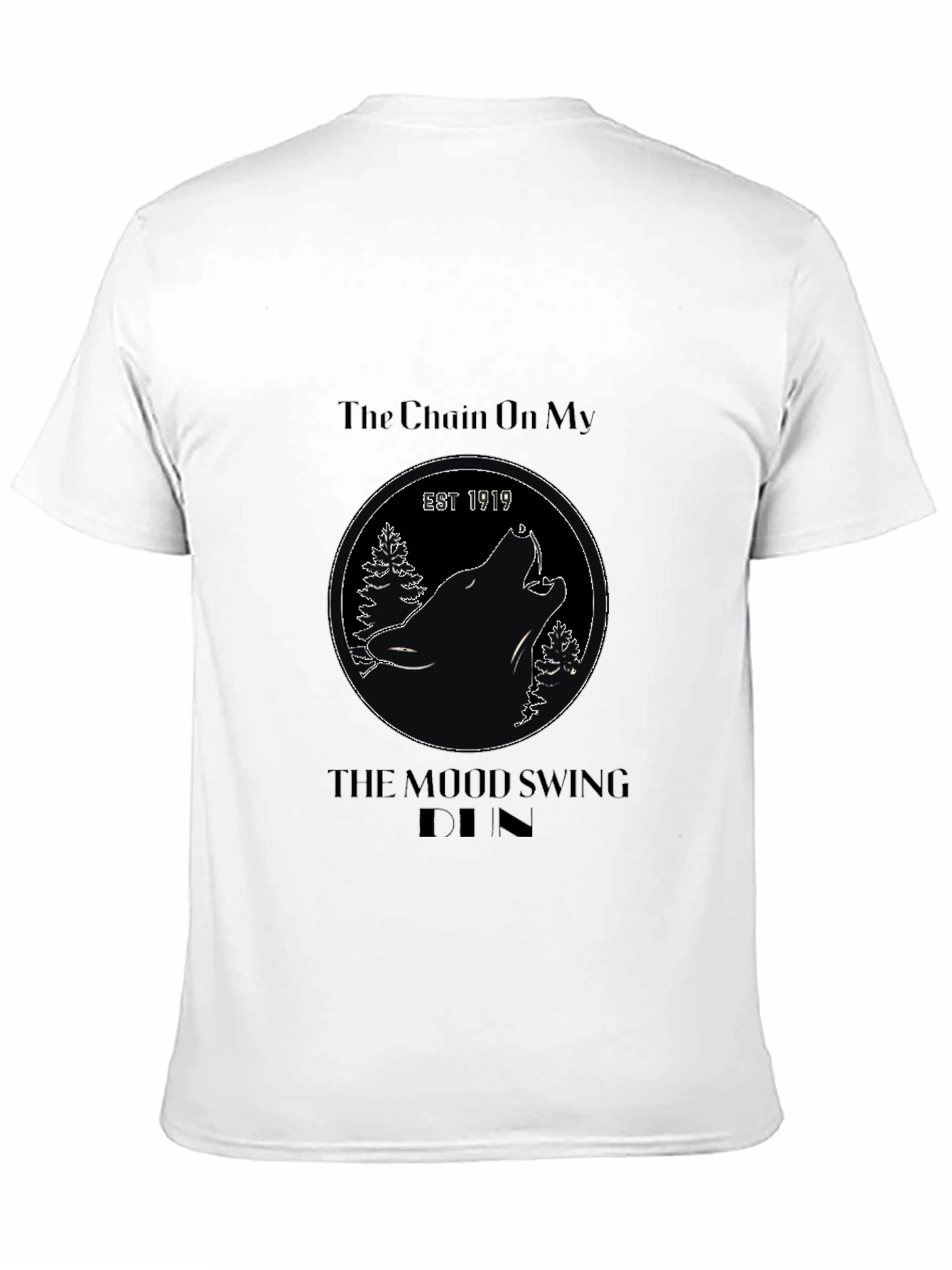 The Chain On My Mood Swing Unisex Black T-Shirt