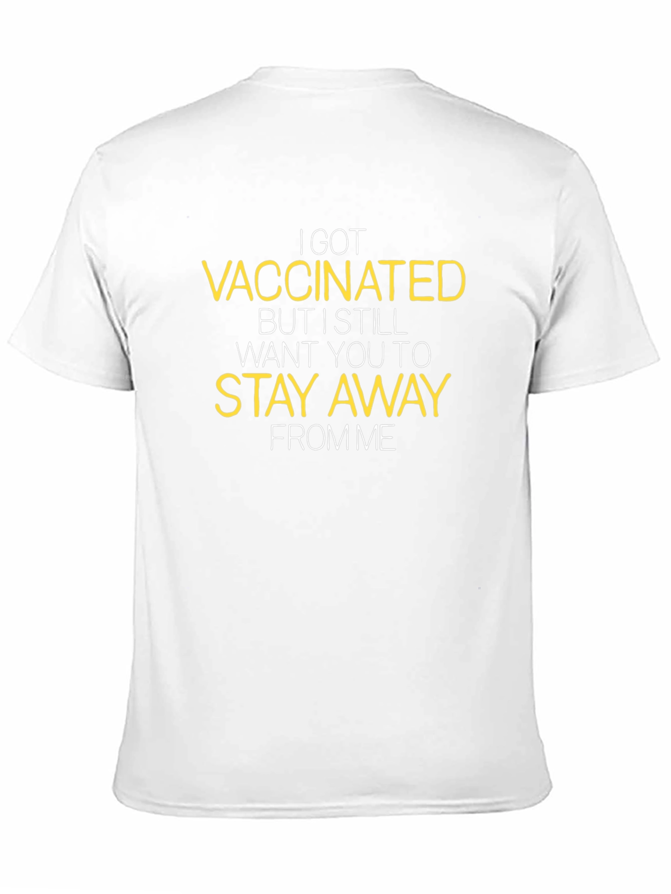 Vaccinated Stay Away Graphic Tee - Black