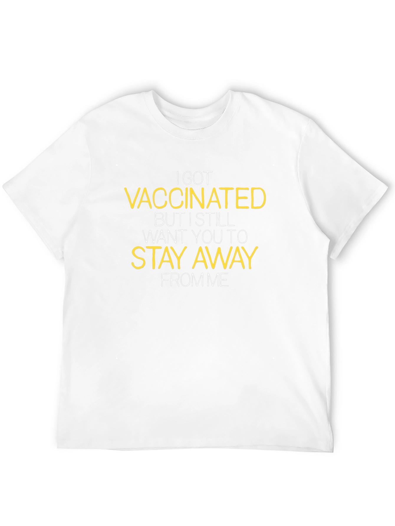 Vaccinated Stay Away Graphic Tee - Black
