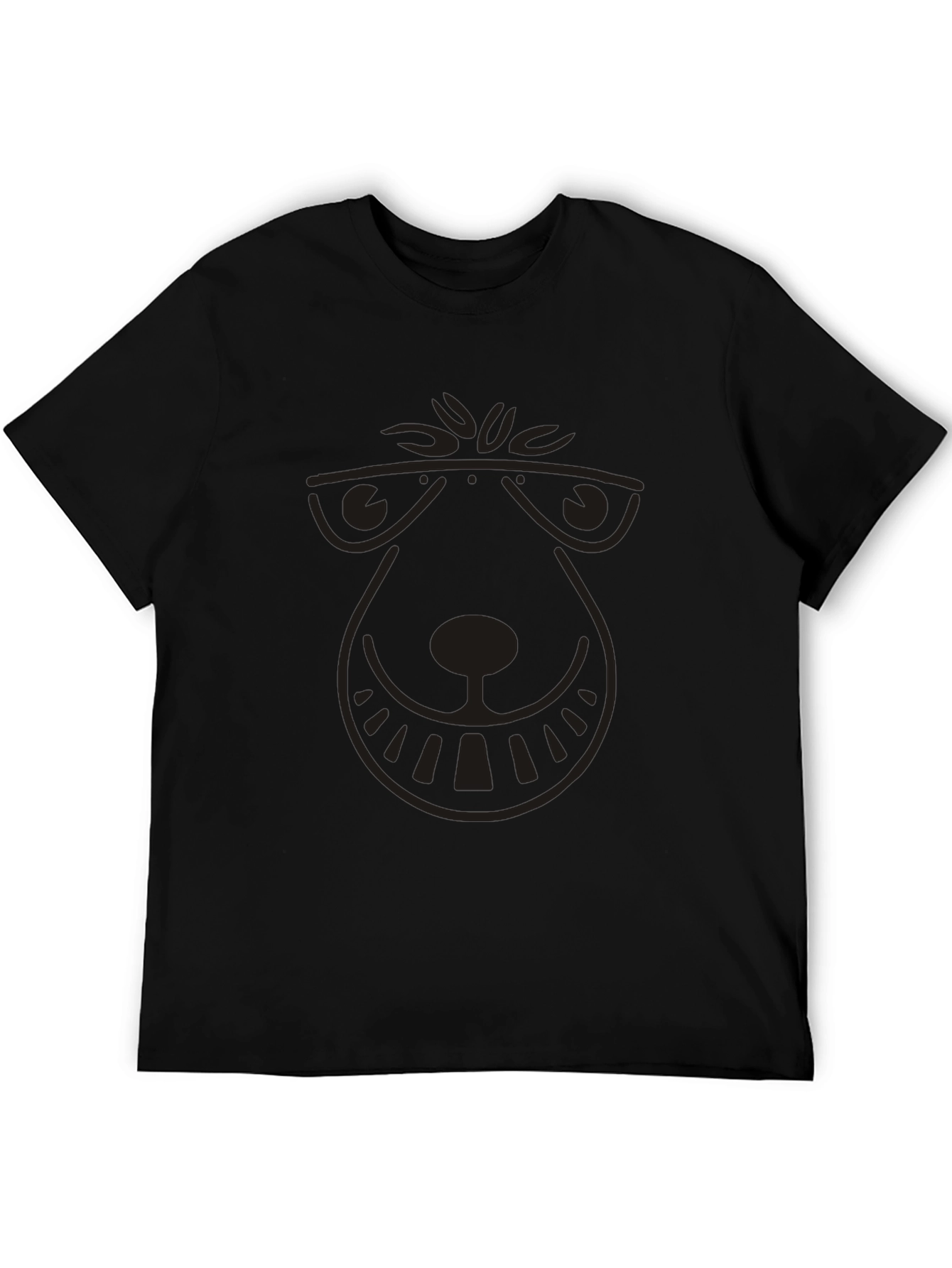 Cool Bear Graphic Mens Black T-Shirt