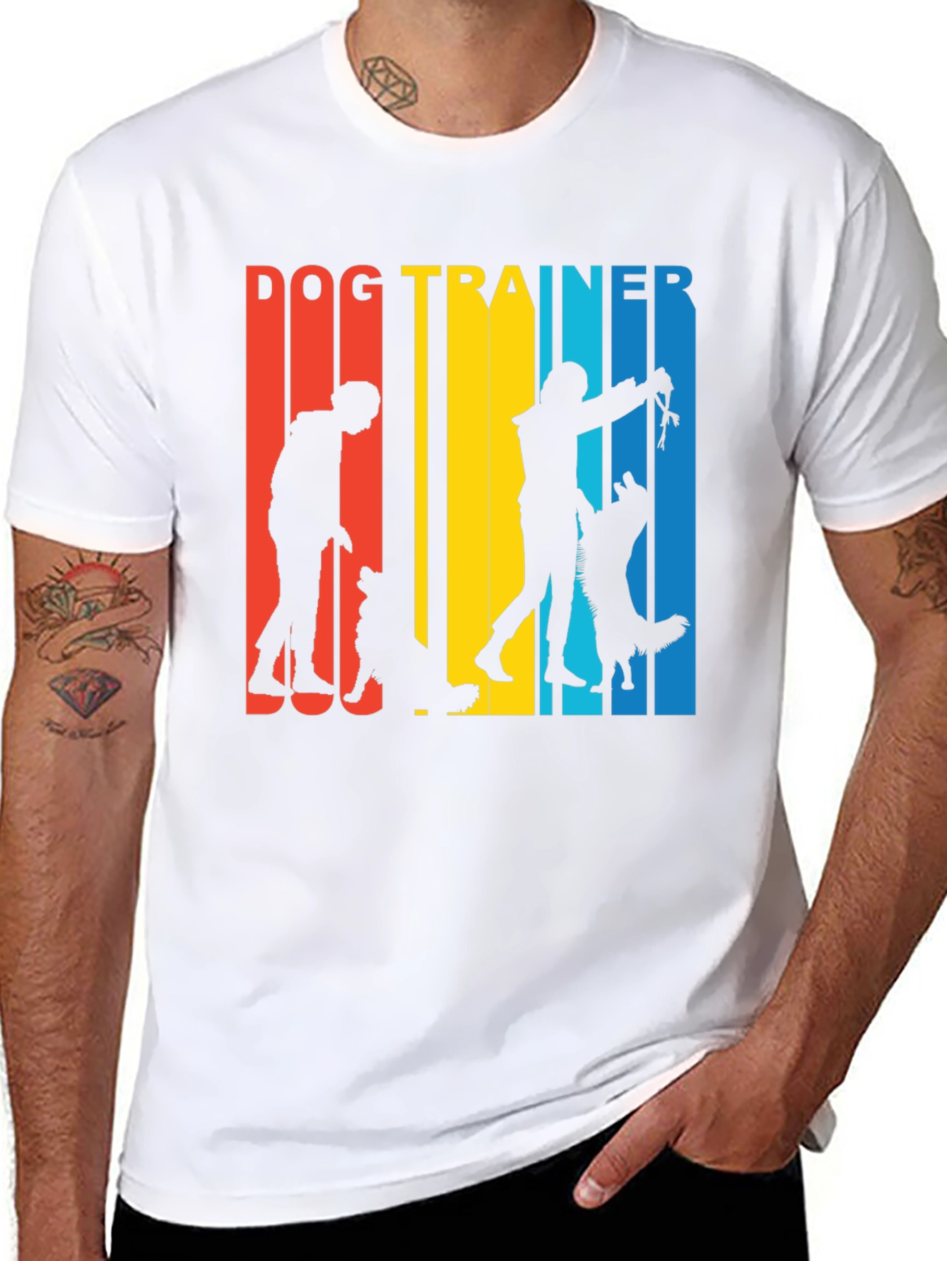 Dog Trainer Graphic Tee - Mens Black T-Shirt