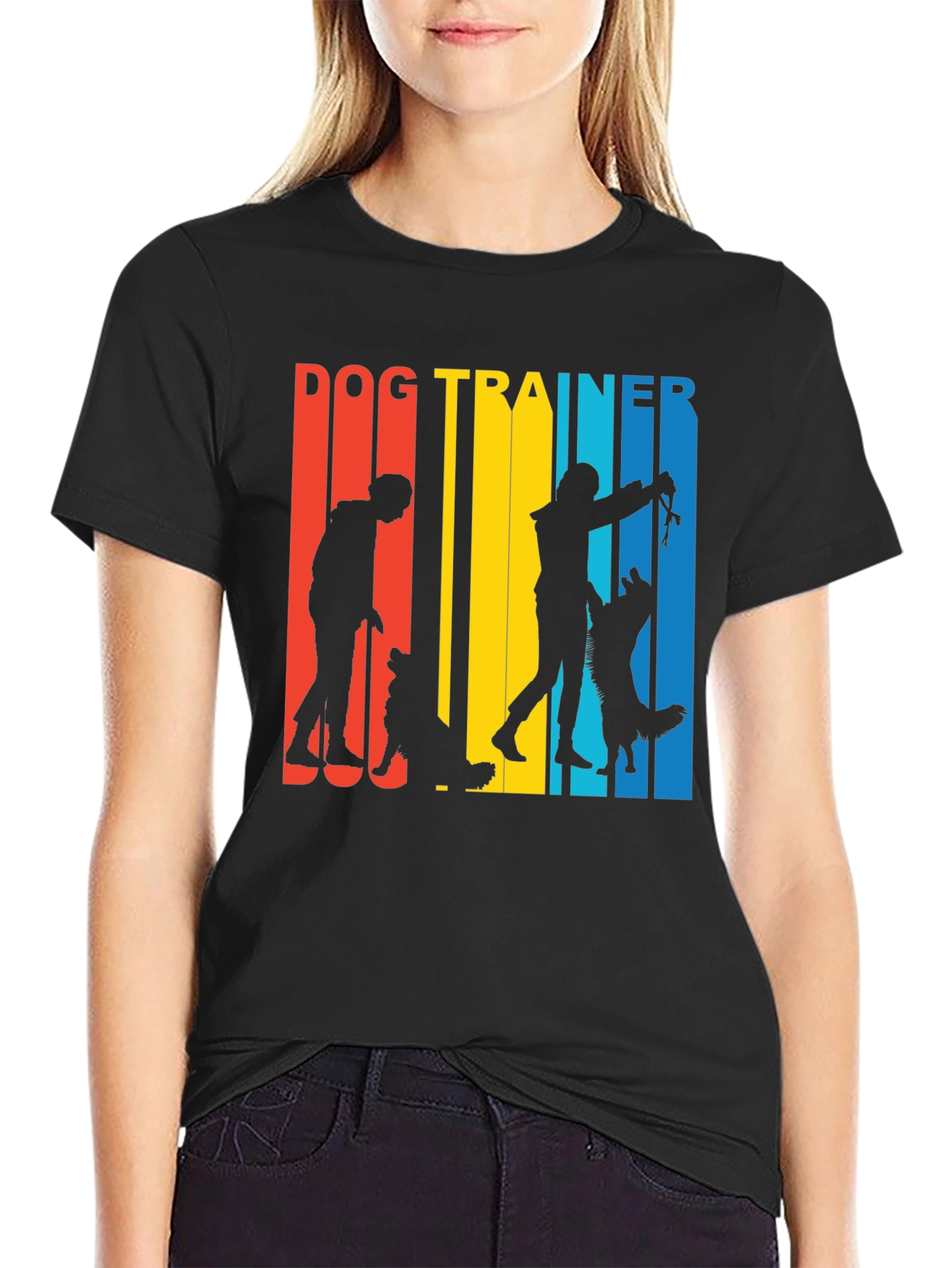 Dog Trainer Graphic Tee - Mens Black T-Shirt