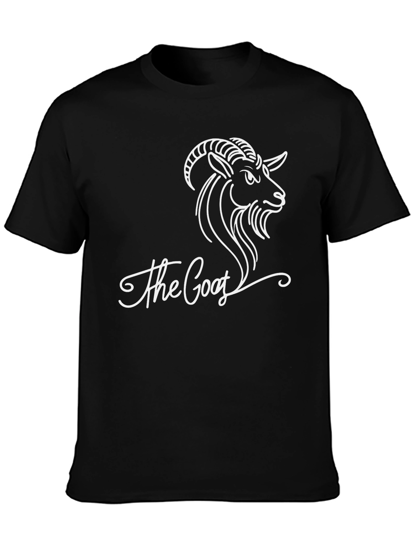 The Goat Graphic Tee - Black Cotton T-Shirt