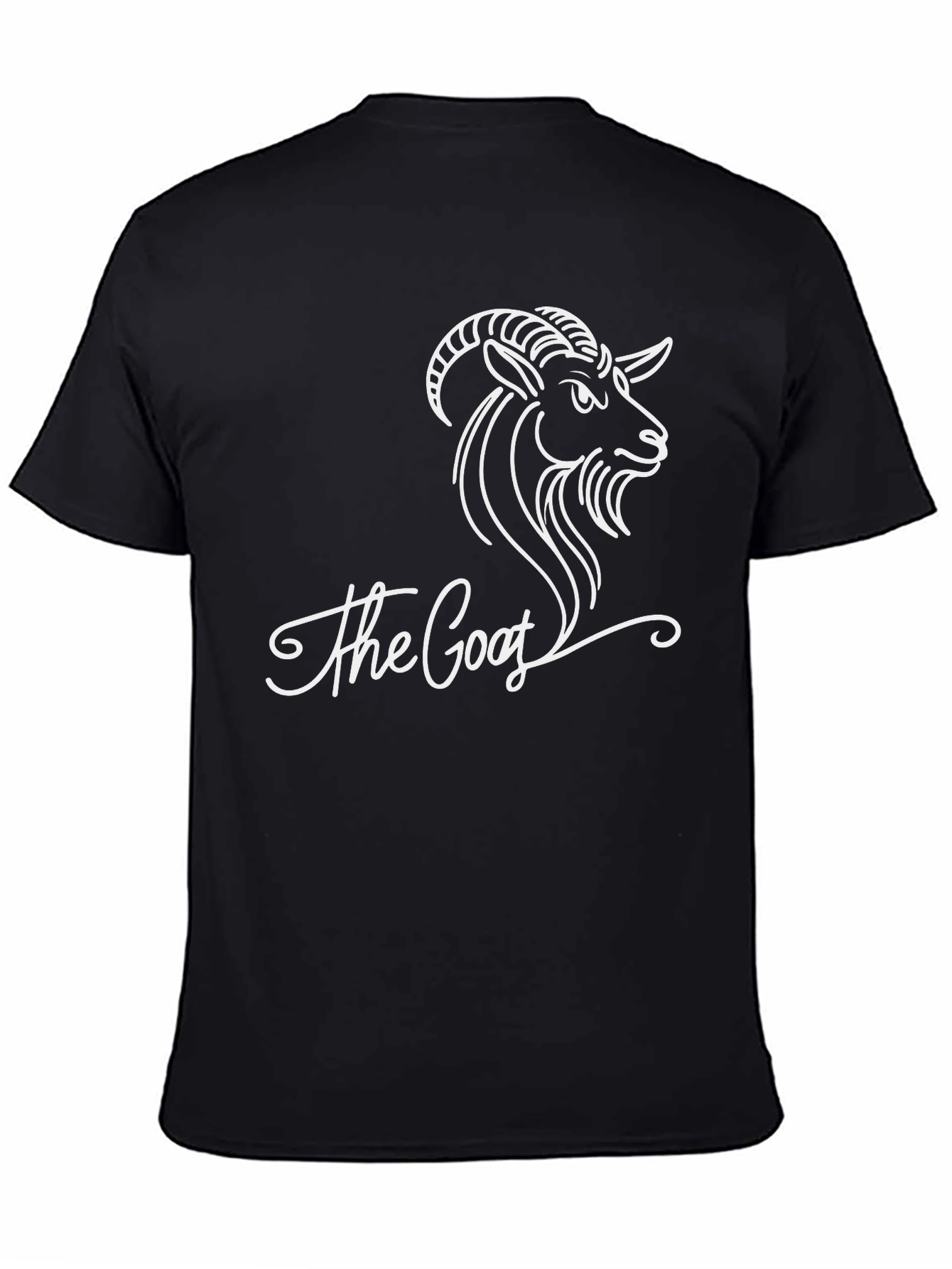 The Goat Graphic Tee - Black Cotton T-Shirt