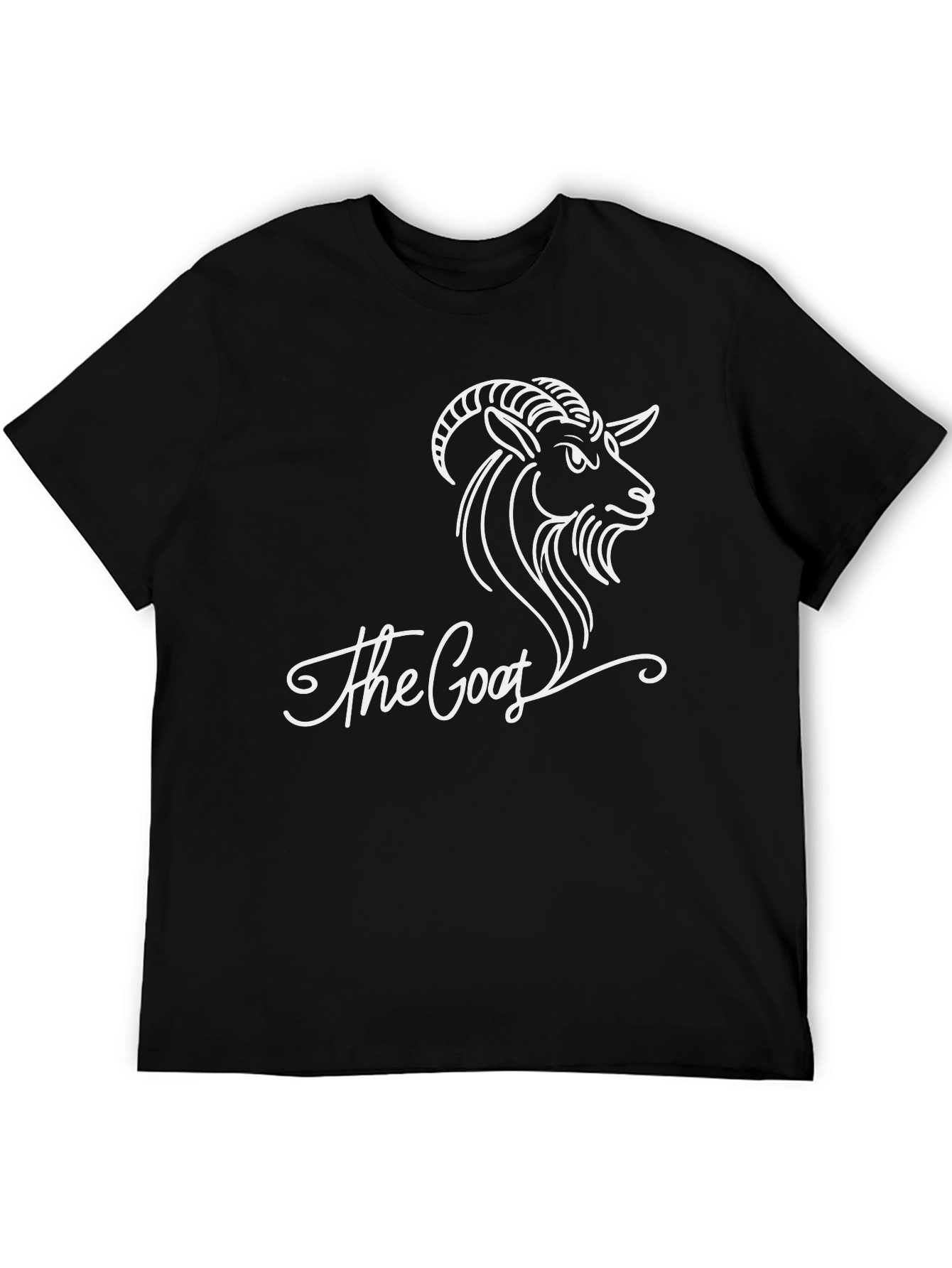 The Goat Graphic Tee - Black Cotton T-Shirt