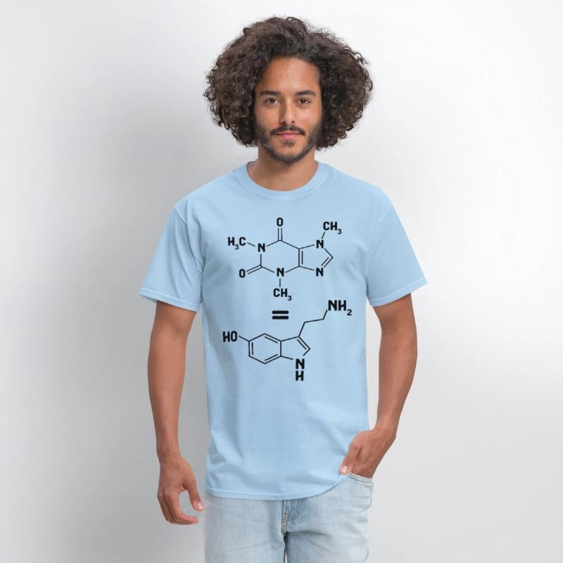 Caffeine Equals Serotonin Molecule Dopamine