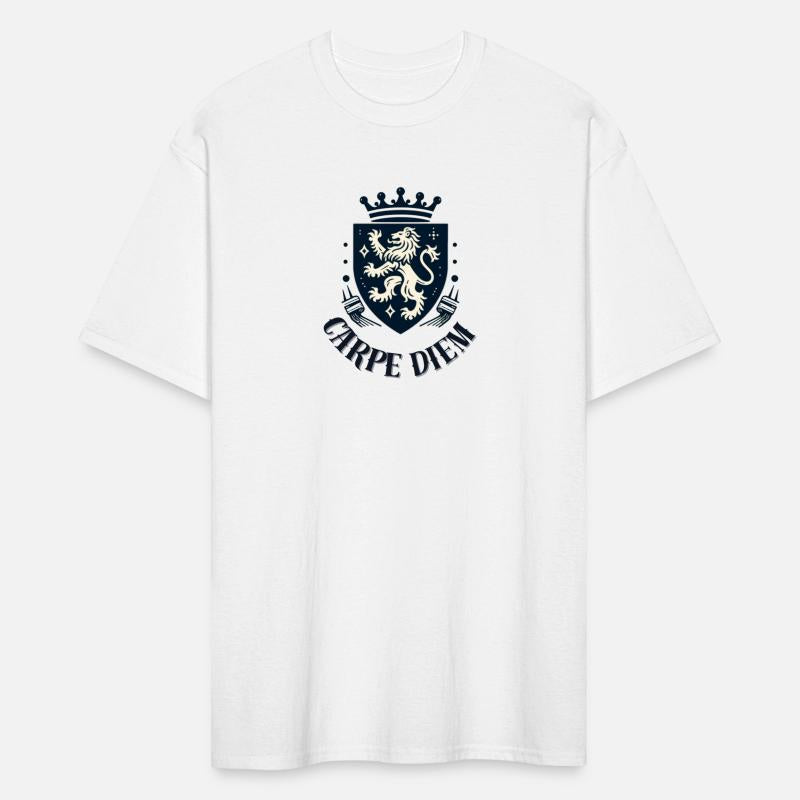Carpe Diem - Elegant Heraldic Crest With Lion and