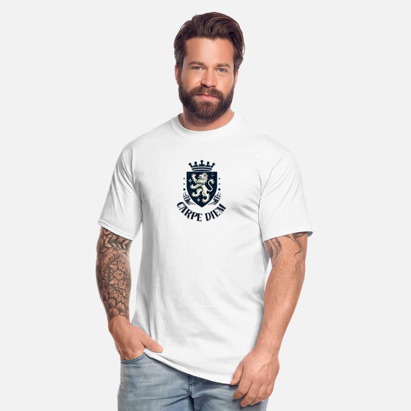 Carpe Diem - Elegant Heraldic Crest With Lion and