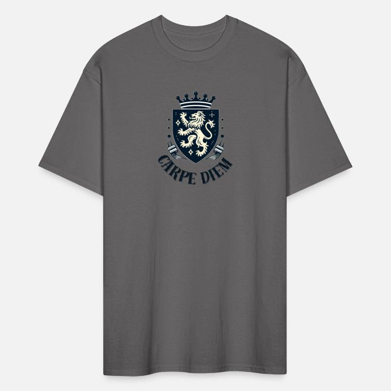 Carpe Diem - Elegant Heraldic Crest With Lion and