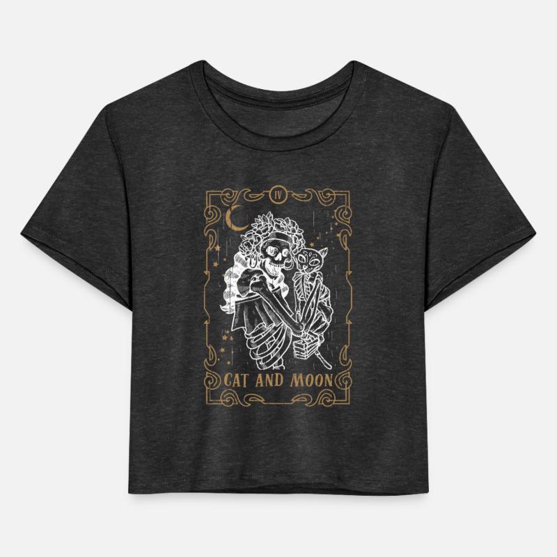 Cat Moon Tarot Card Occult Club Gothic Animal