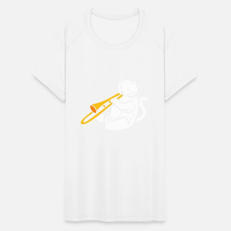 Cat Playing Trombone Trombonist