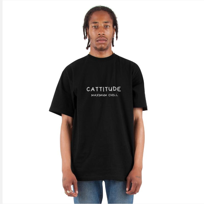 Cat titude Maximum Chill Funny Lazy Cat Lover Gift